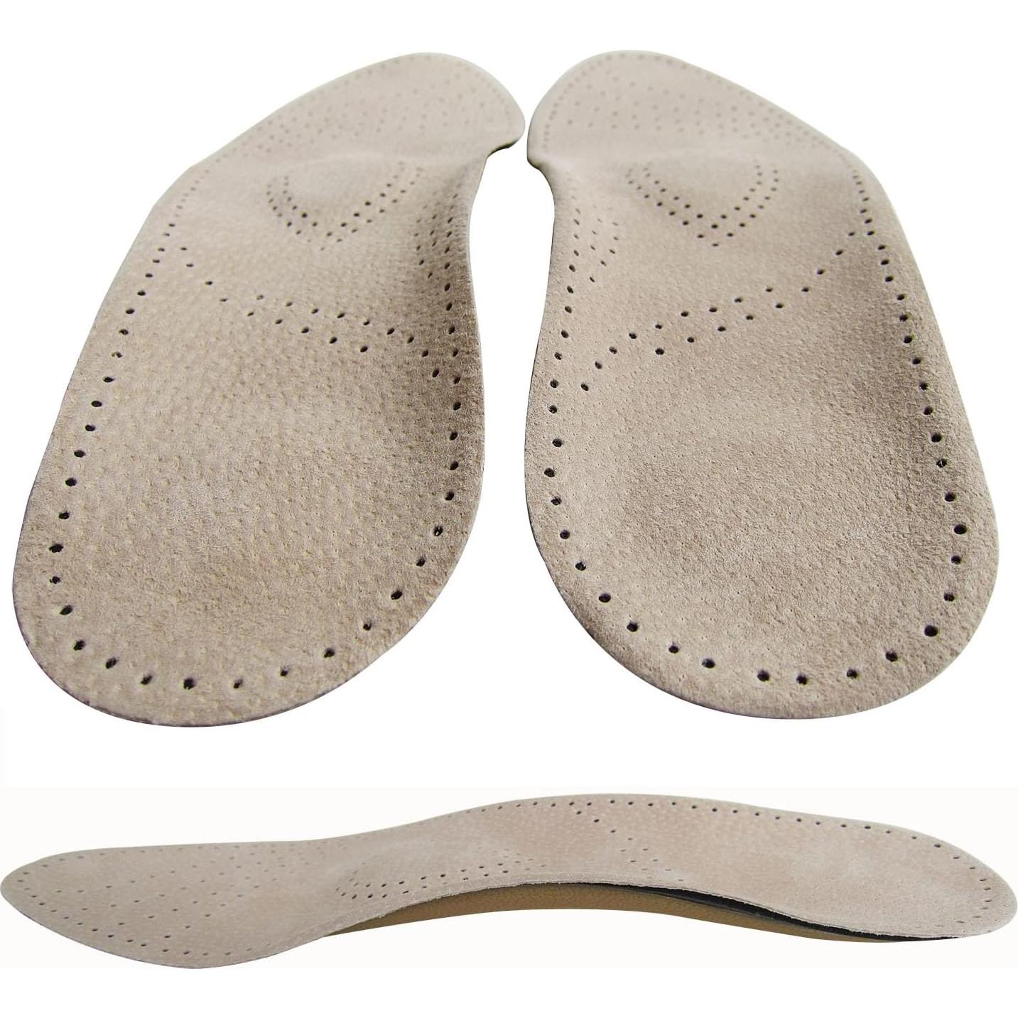 Plantillas Ortopédicas de Cuero Bellcon para Pies Planos 9-10