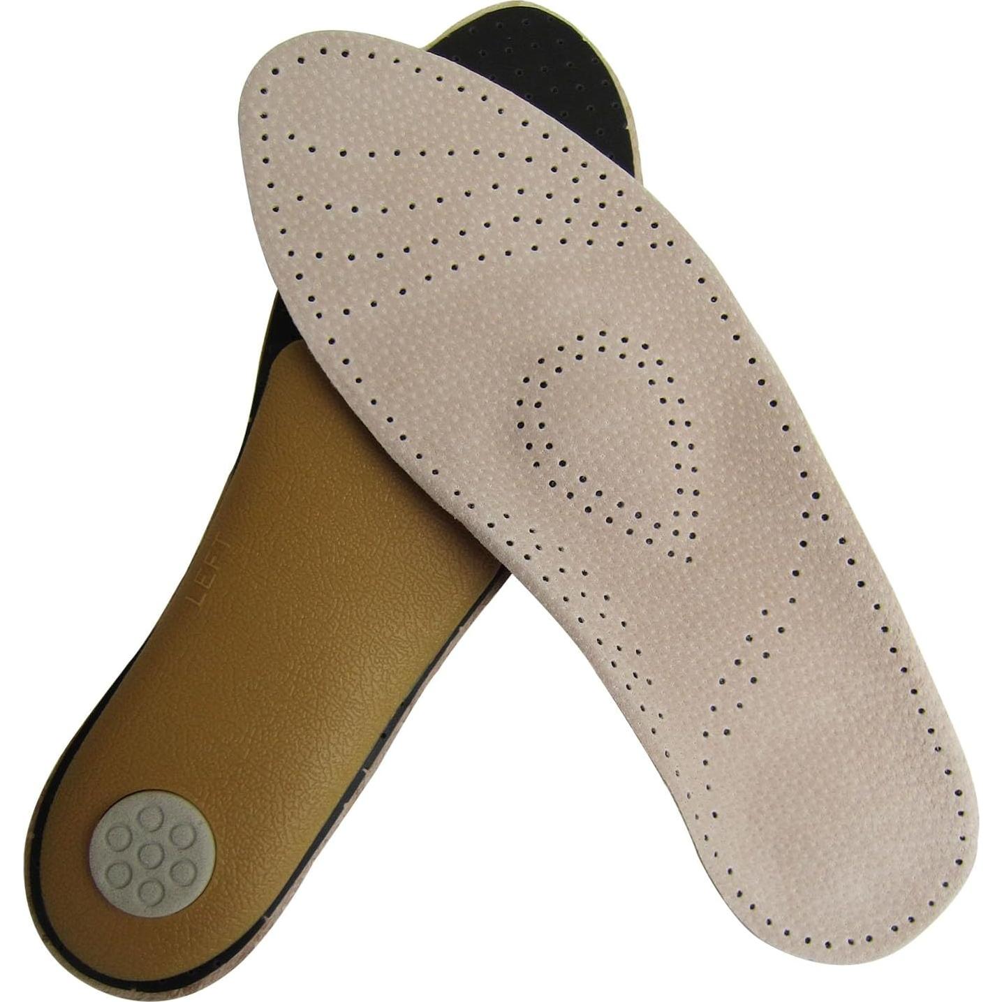 Plantillas Ortopédicas de Cuero Bellcon para Pies Planos 9-10