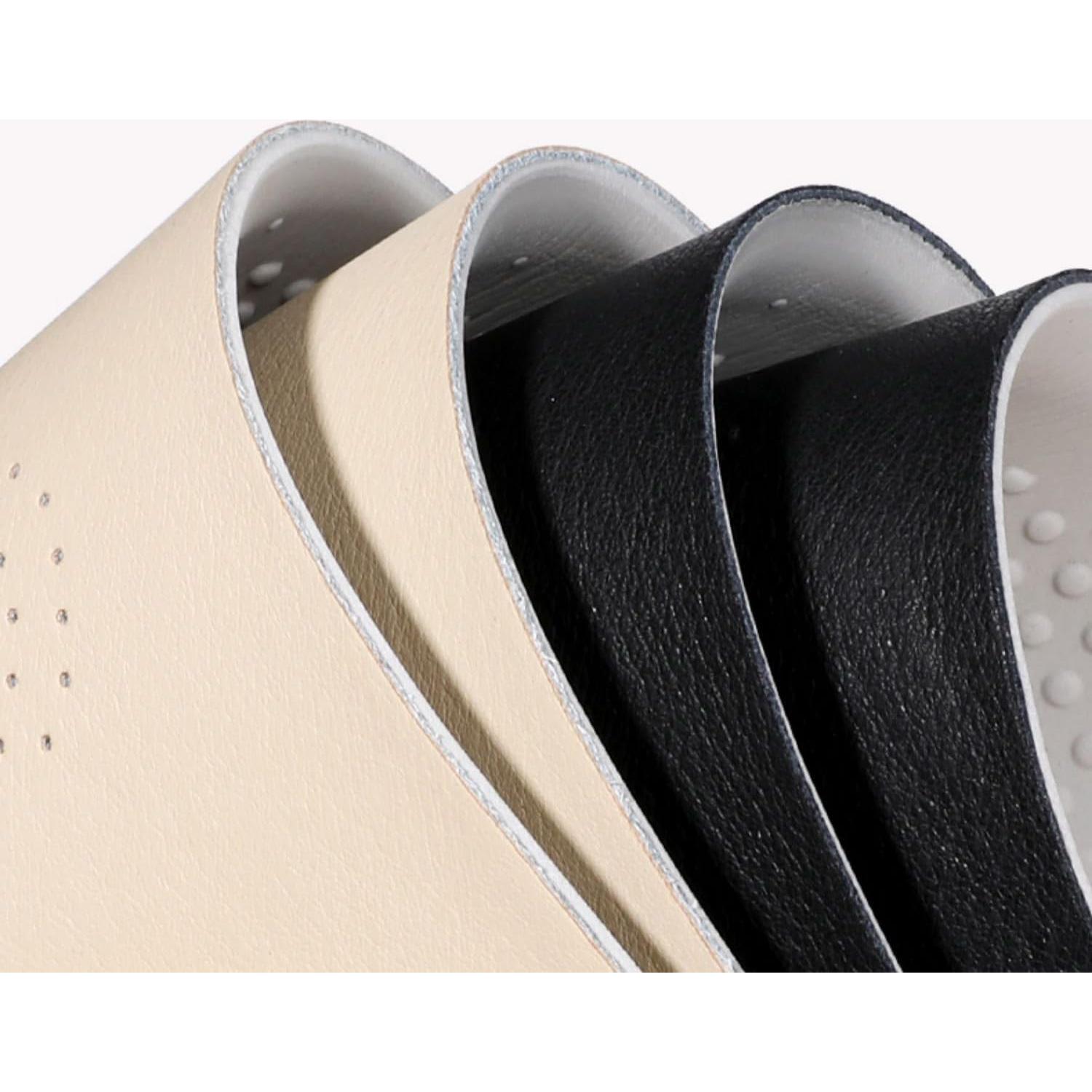 Plantillas de Cuero Negro Aureolek para Pies Sudorosos Talla 6.5-7.5