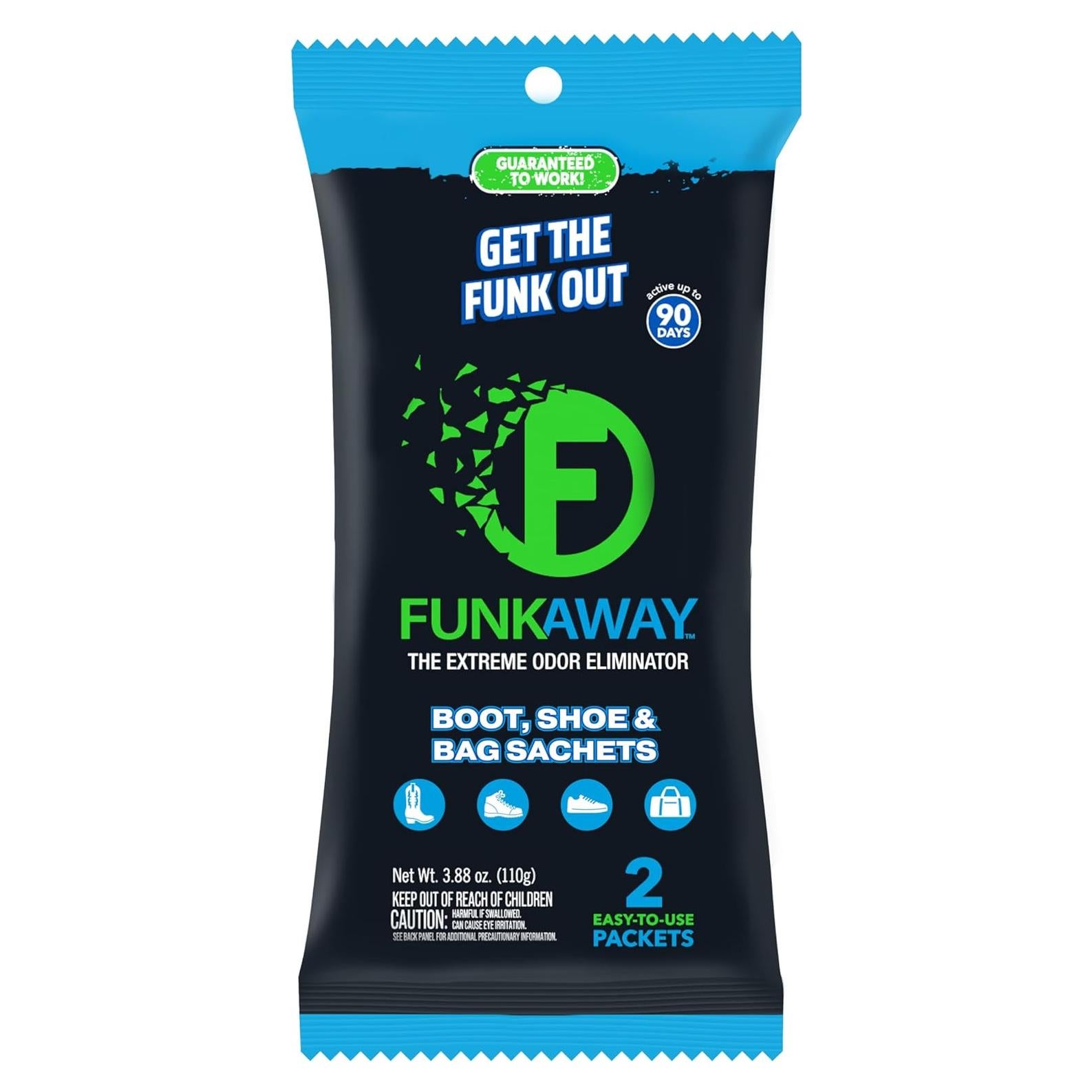 FunkAway Eliminador de Olores para Botas y Zapatos - 2 Unidades