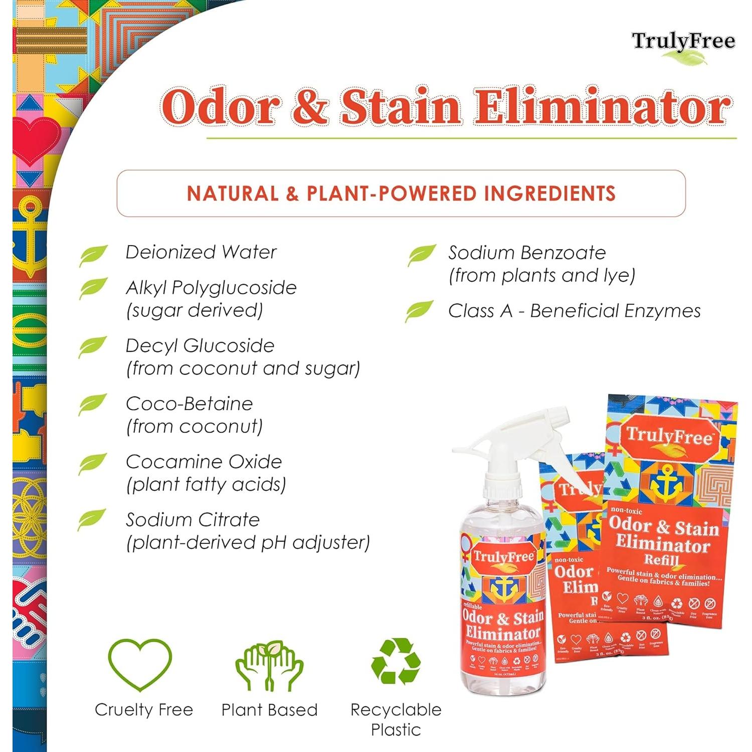 Eliminador de Olores y Manchas Truly Free - Kit de Inicio 248g