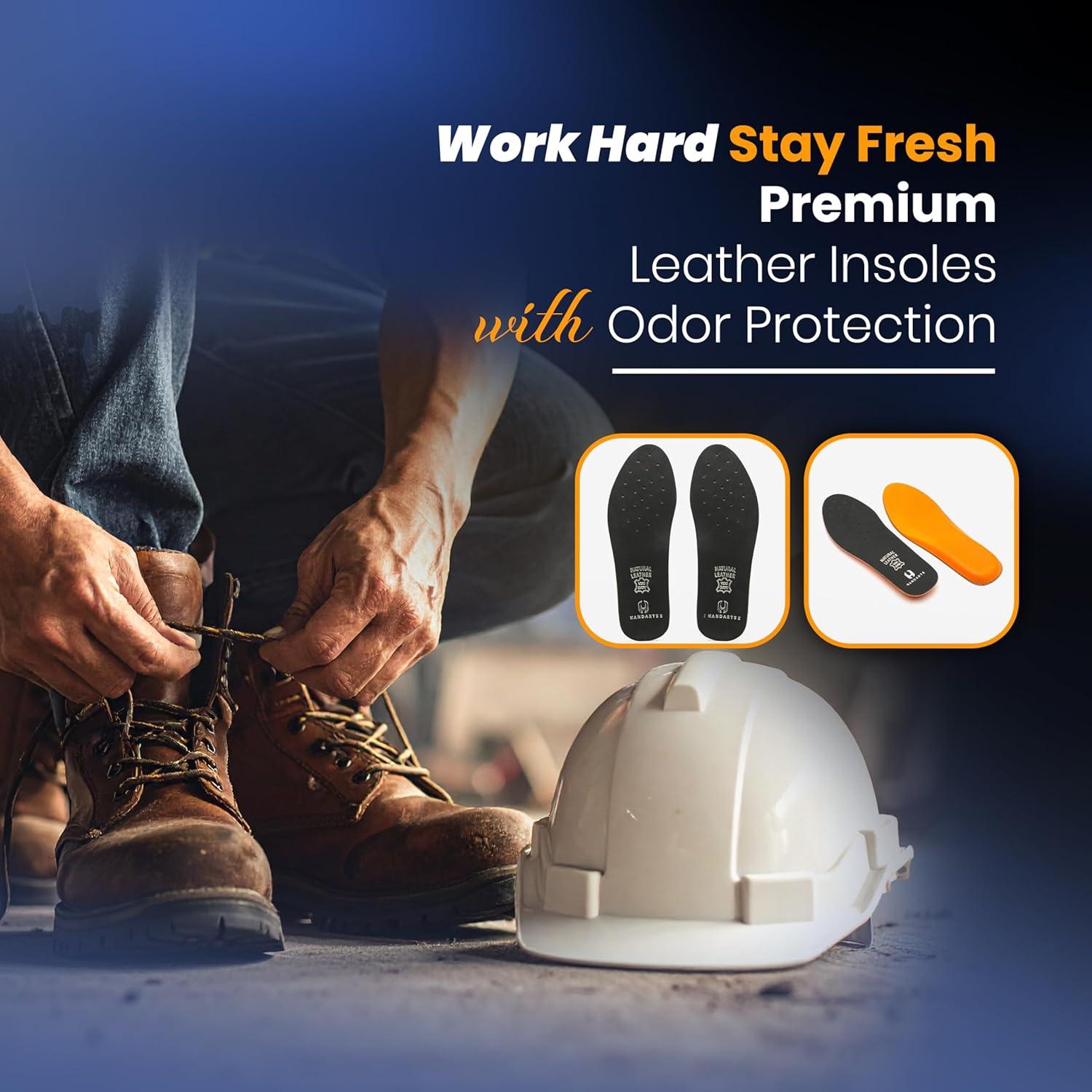 Plantillas Viscoelásticas Handarte para Botas de Trabajo EU42