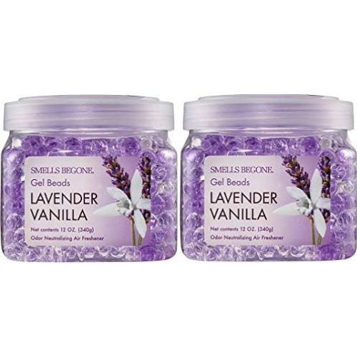 Gel Eliminador de Olores SMELLS BEGONE - 340 g x 2 - Lavanda y Vainilla