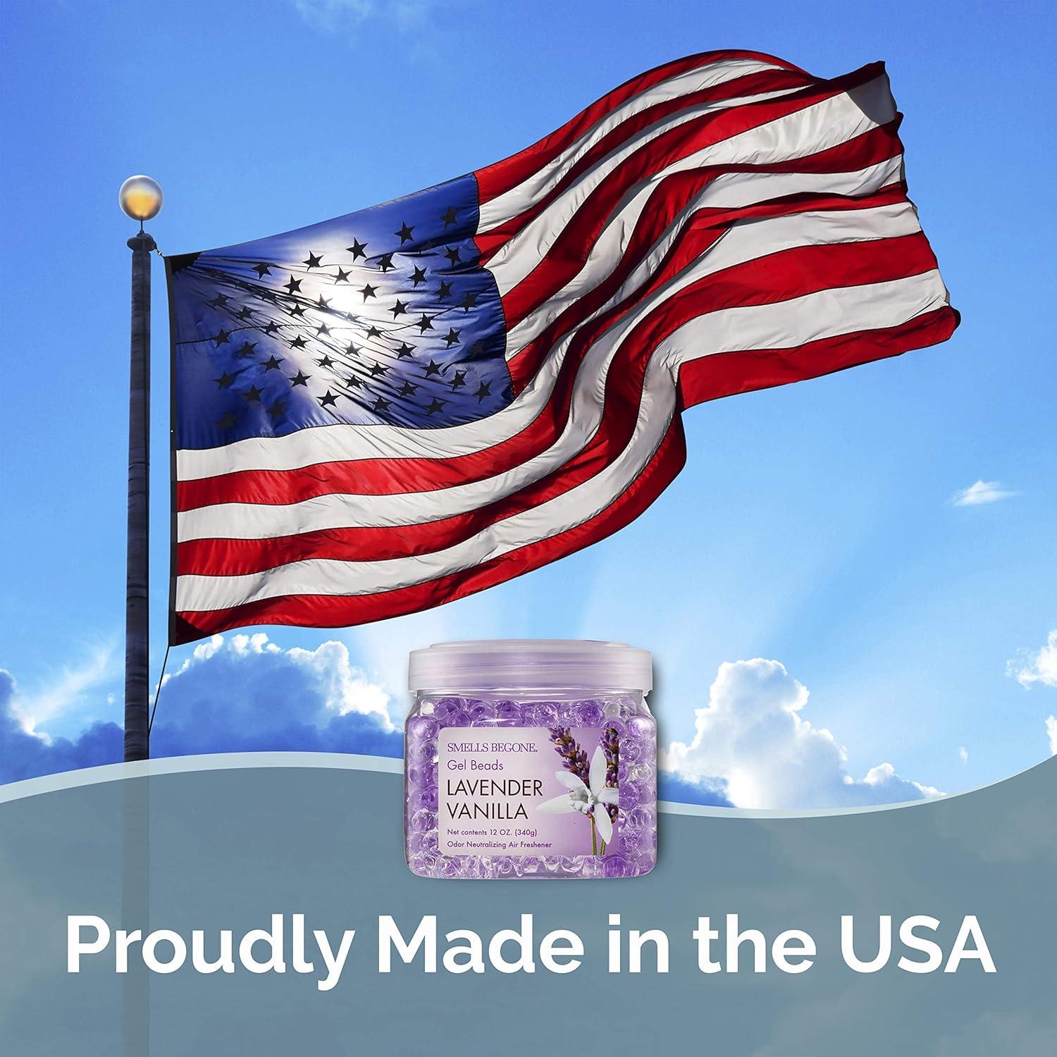 Gel Eliminador de Olores SMELLS BEGONE - 340 g x 2 - Lavanda y Vainilla