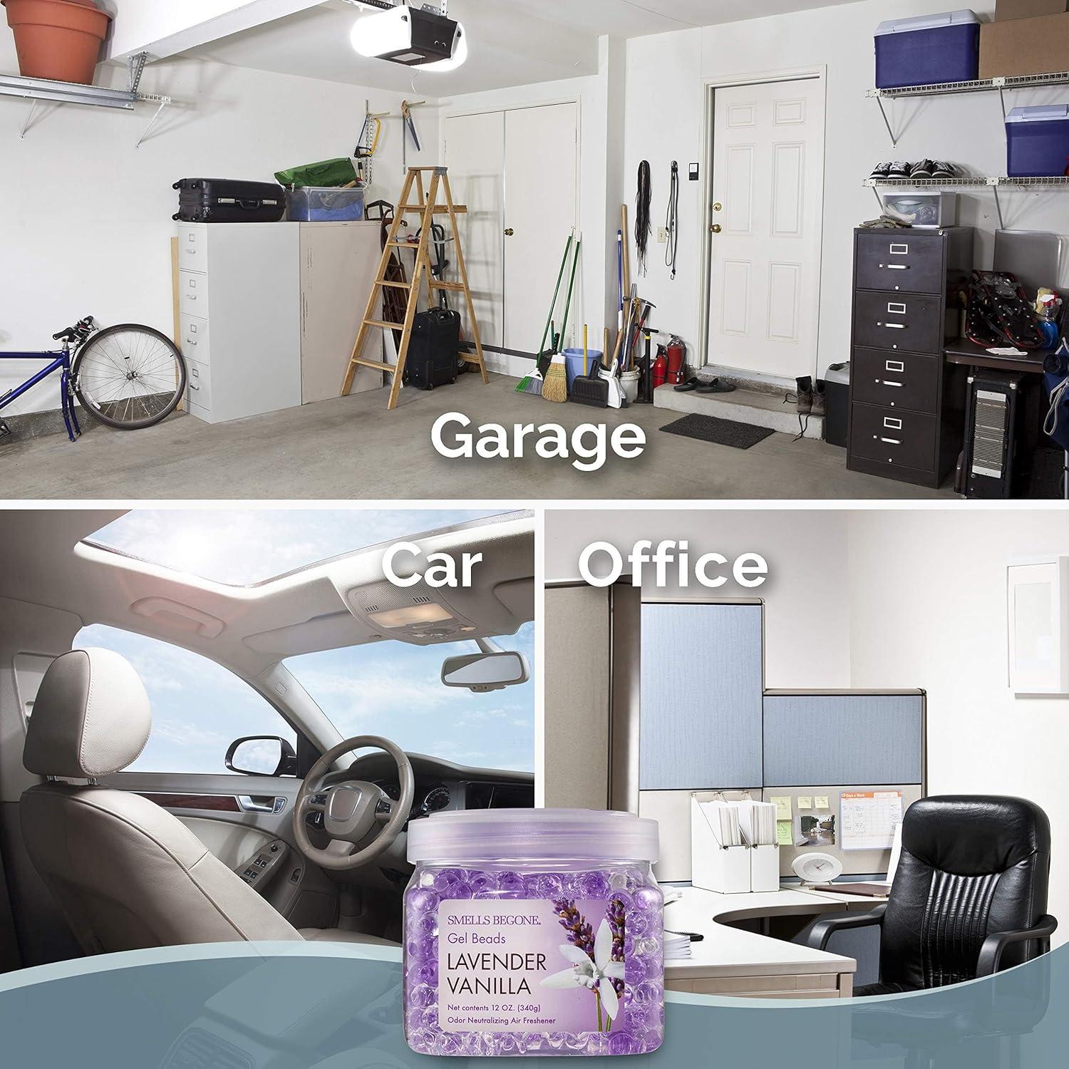 Gel Eliminador de Olores SMELLS BEGONE - 340 g x 2 - Lavanda y Vainilla