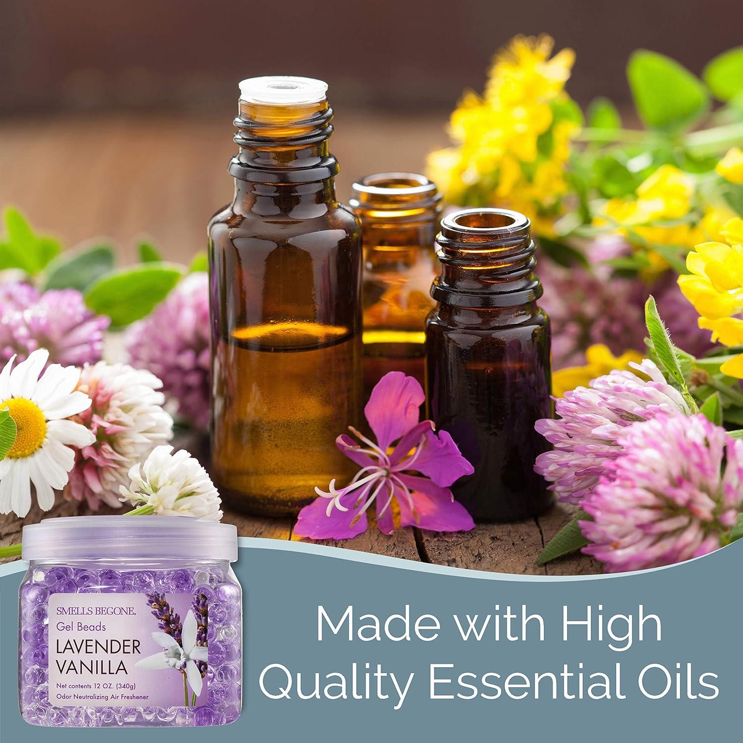 Gel Eliminador de Olores SMELLS BEGONE - 340 g x 2 - Lavanda y Vainilla