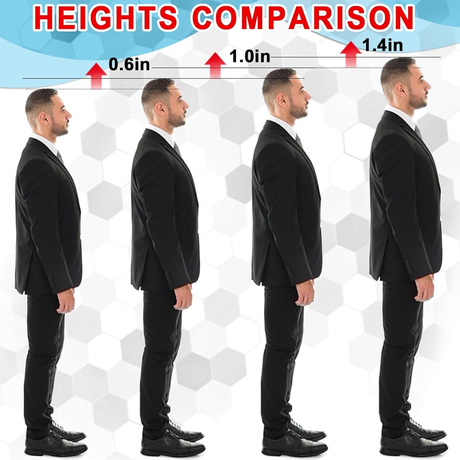 Plantillas Ailaka Aumento de Altura 2.5 cm para Hombres y Mujeres