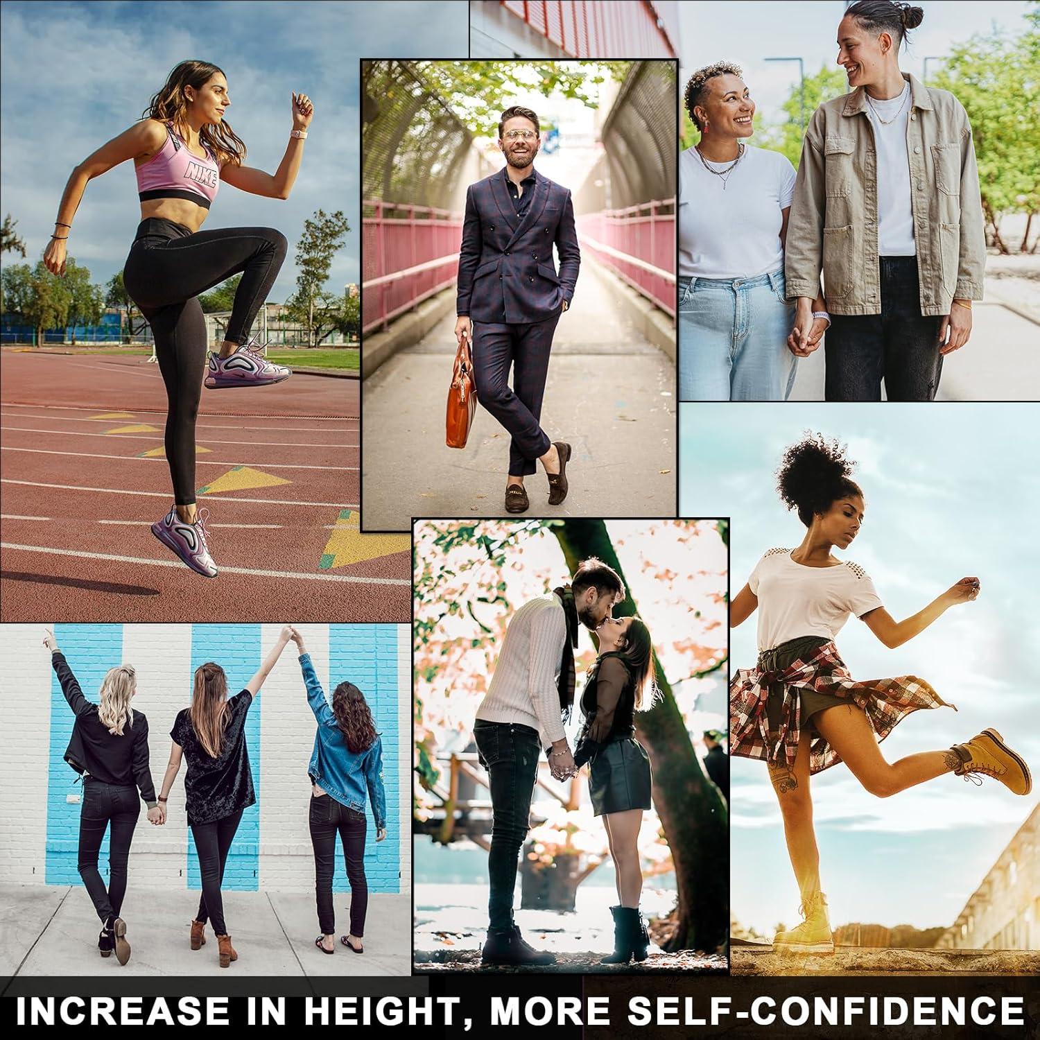 Plantillas Ailaka Aumento de Altura 2.5 cm para Hombres y Mujeres