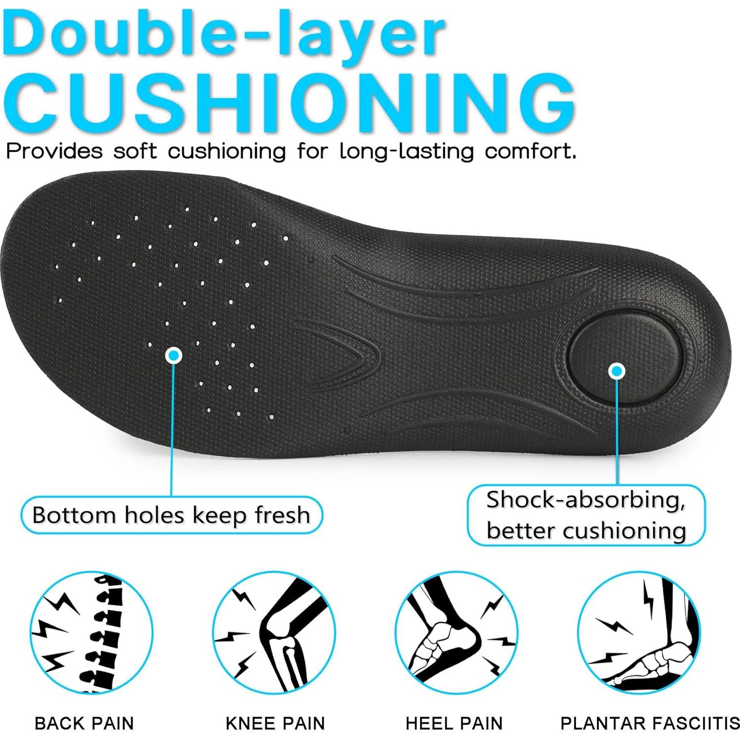 Plantillas ortopédicas Knixmax para Crocs - Soporte de arco