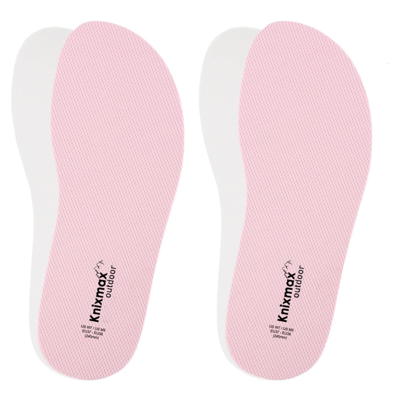 Plantillas Knixmax para Crocs - 2 Pares, Ajuste Ancho, 24-32cm