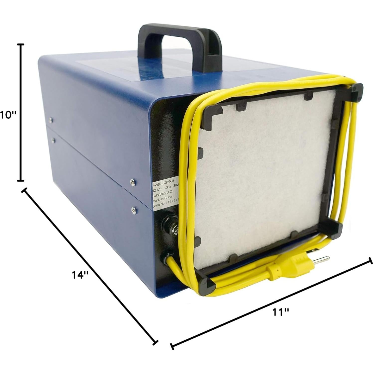 Generador de Ozono OdorStop OS2500UV para 232 m² - Purificador de Aire