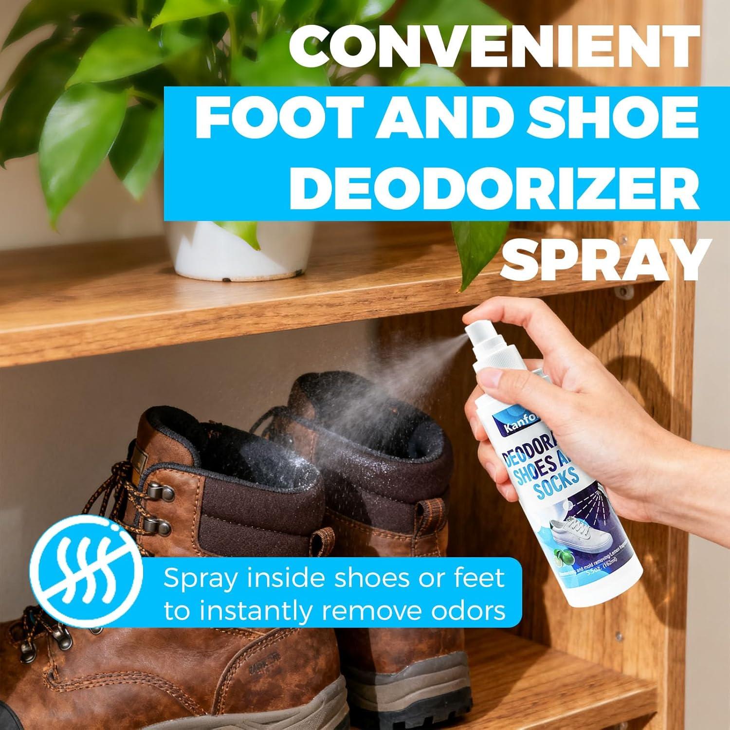 Spray Desodorante para Zapatos Kanfort 162 ml - Eliminador de Olores