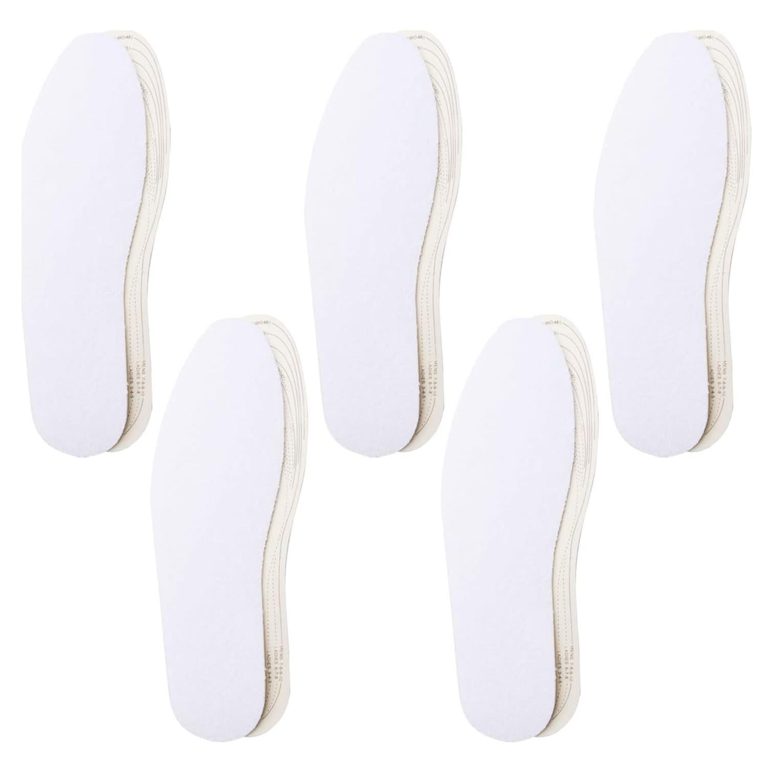 5 Pares de Plantillas de Algodón Premium para Control de Olor