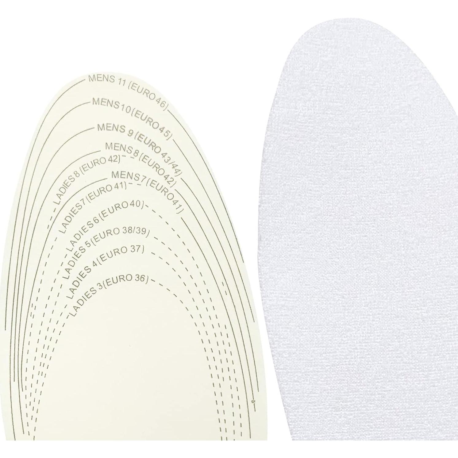 5 Pares de Plantillas de Algodón Premium para Control de Olor