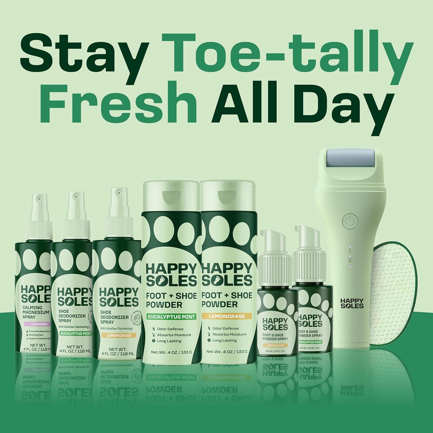 Polvo para pies Happy Soles Menta de Eucalipto 113g