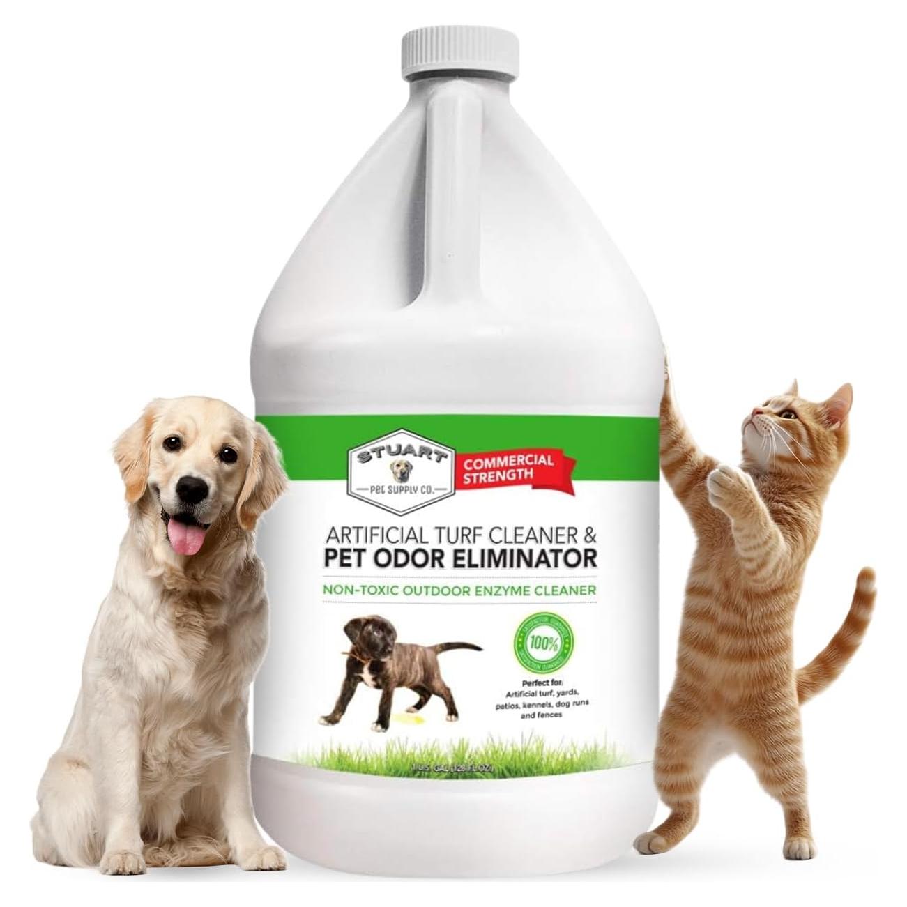 Limpiador de Césped Artificial Stuart Pet Supply 128 oz Eliminador Olores