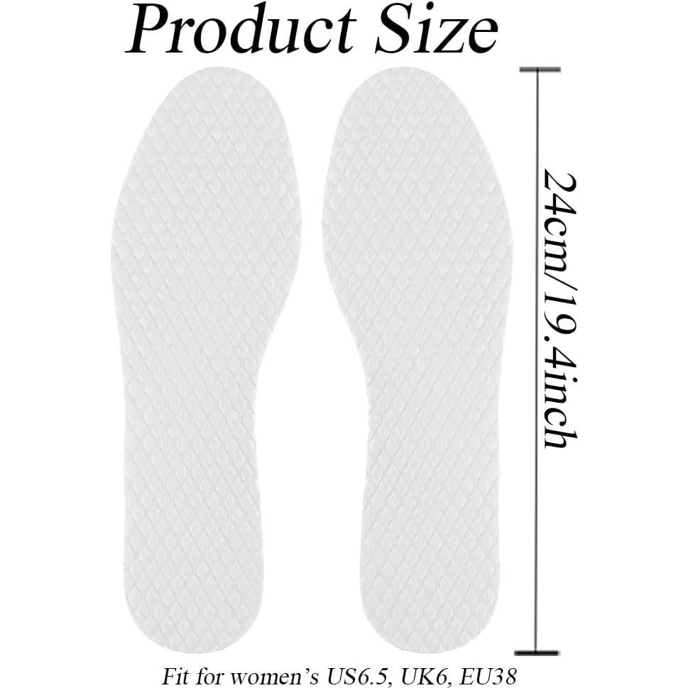 10 Pares Plantillas Desechables Transpirables UPSTORE 24cm