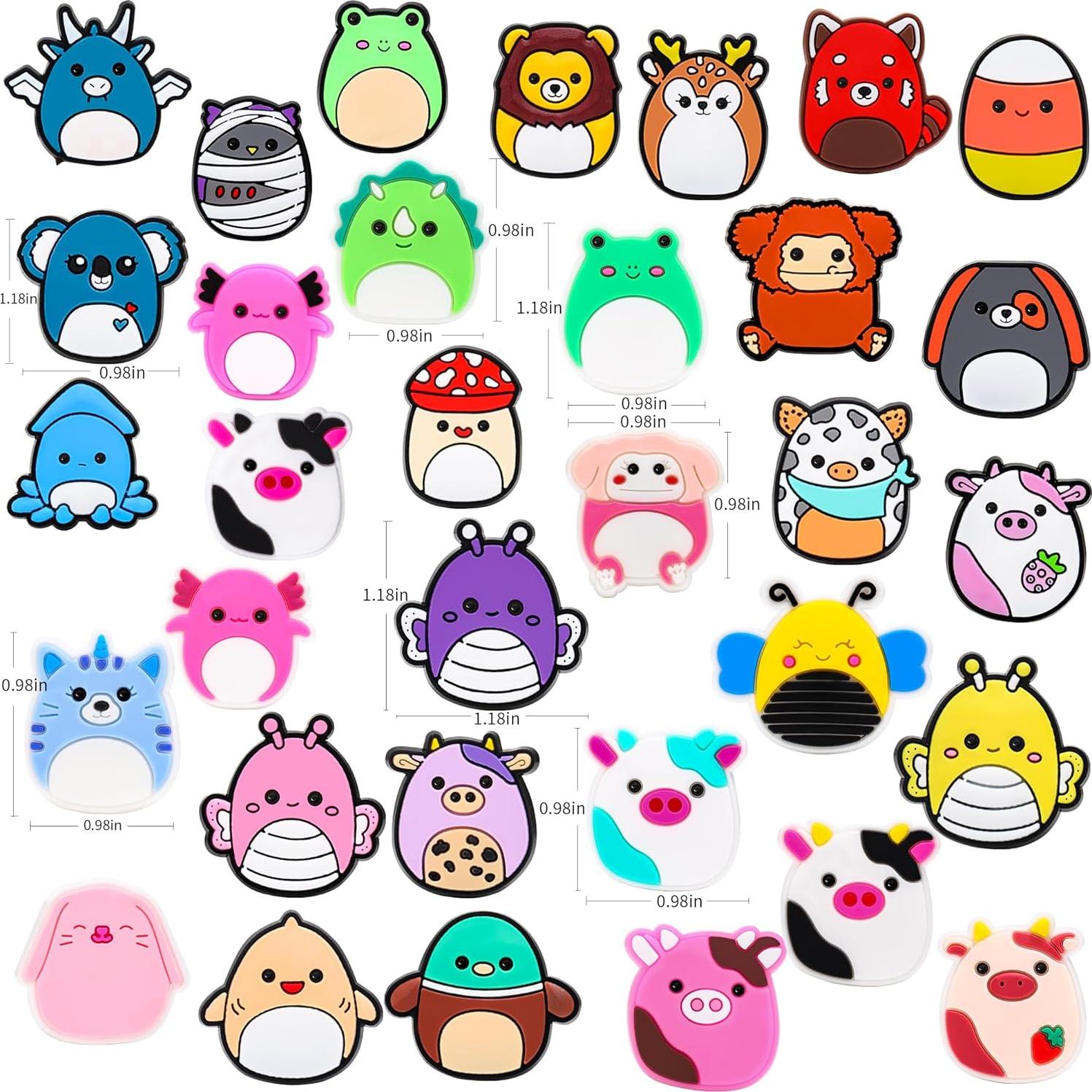 Conjunto de 66 Charms de Animales para Decorar Zapatos TemBelle