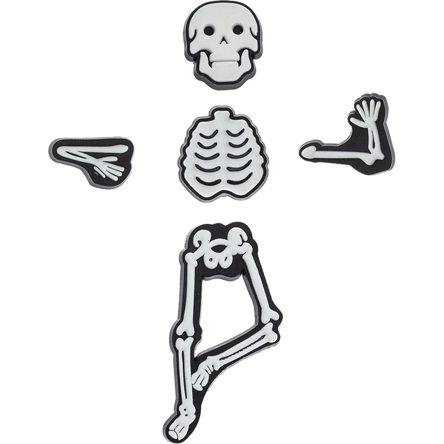 25 Piezas Encantos de Zapatos Halloween MelleFlarynsun PVC