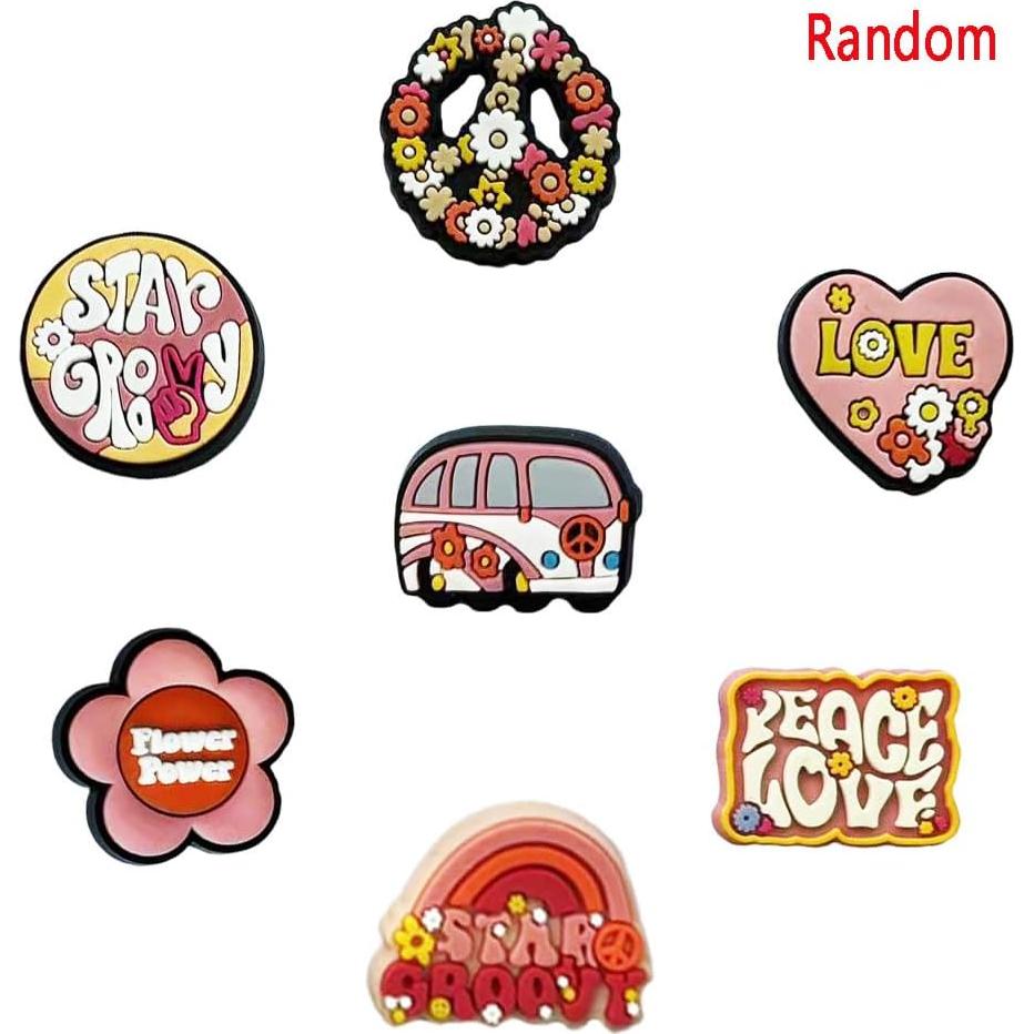 Lote de 30 Encantos de Zapatos PVC Unisex - Decoración Divertida