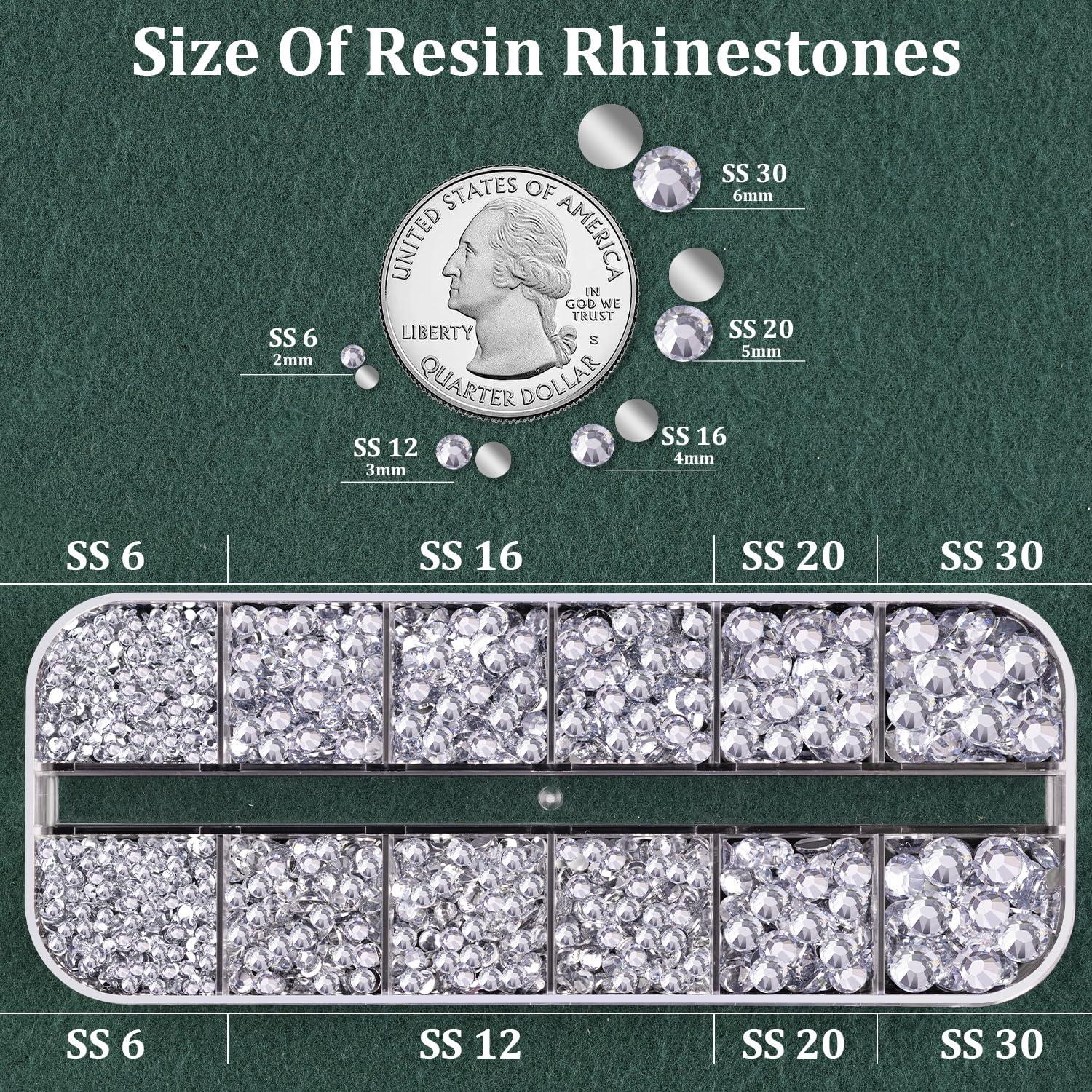 Rhinestones de Resina TINKRSTUFF con Pegamento B7000 1 Paquete