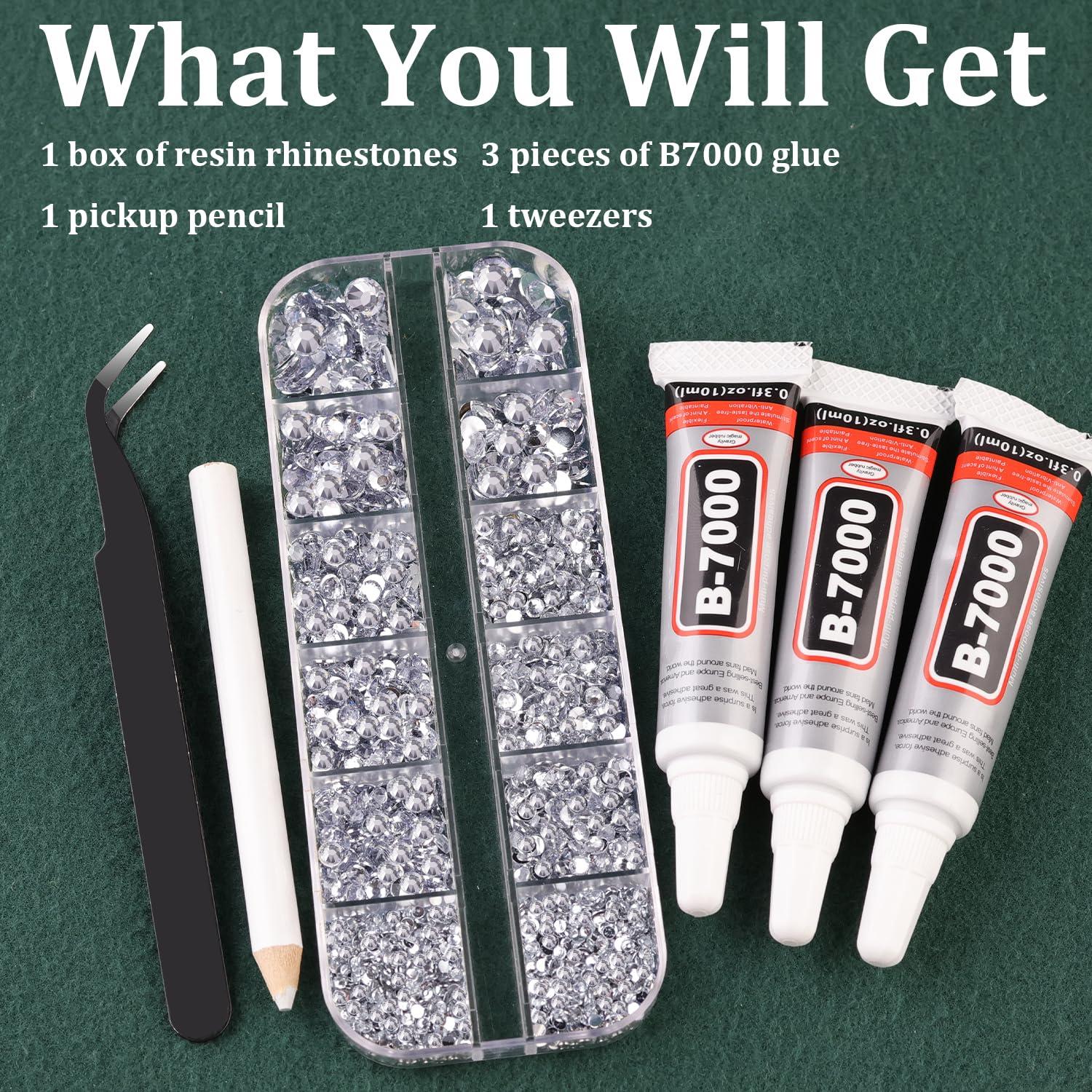 Rhinestones de Resina TINKRSTUFF con Pegamento B7000 1 Paquete