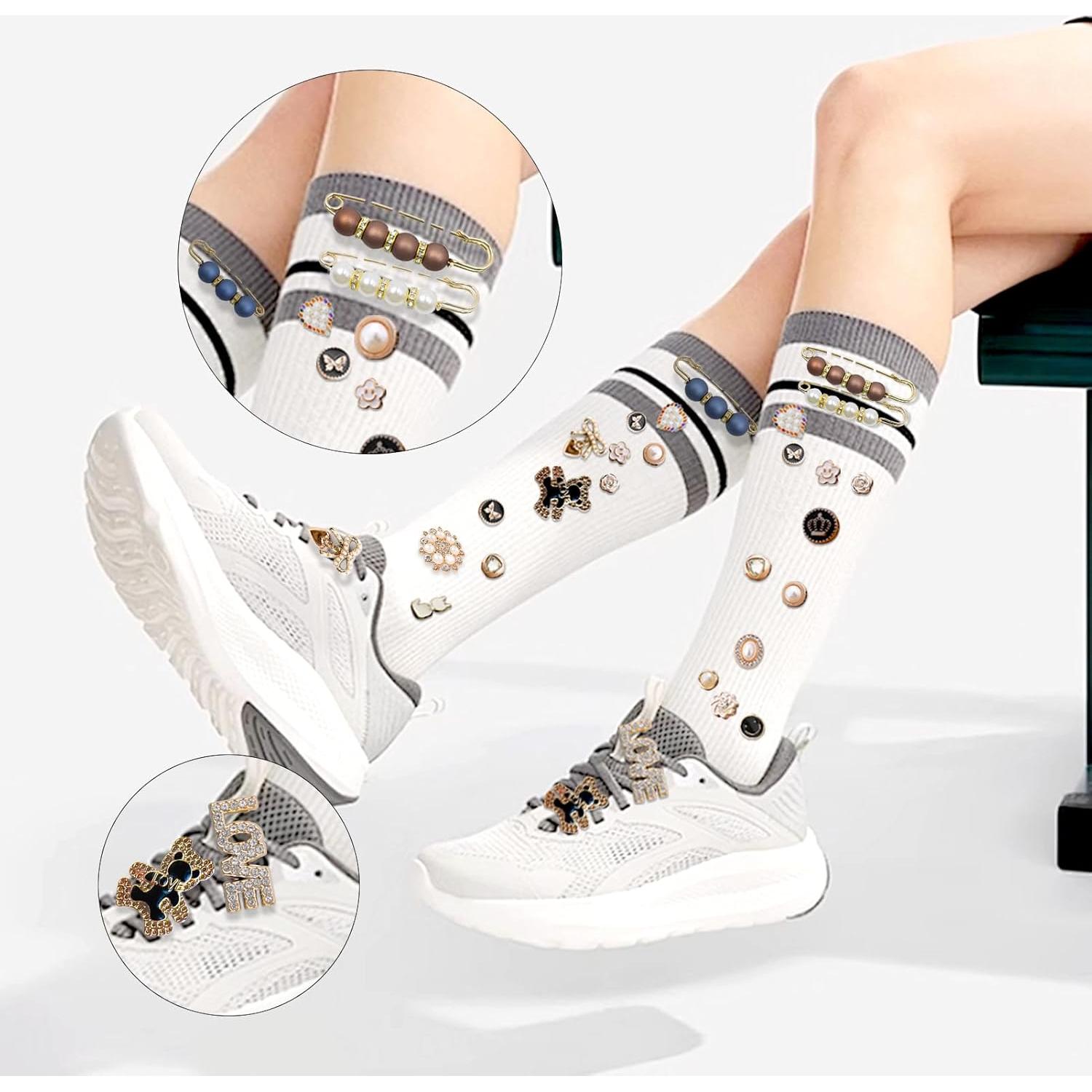 Kit de Pines Decorativos DNLEGULI - 68 Piezas Doradas