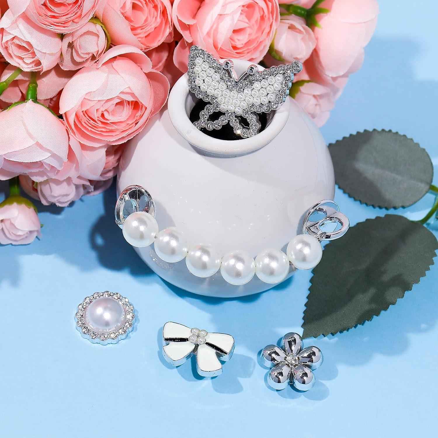 18 Piezas Encantos Brillantes para Zapatos de Mujer - Joyería de Lujo