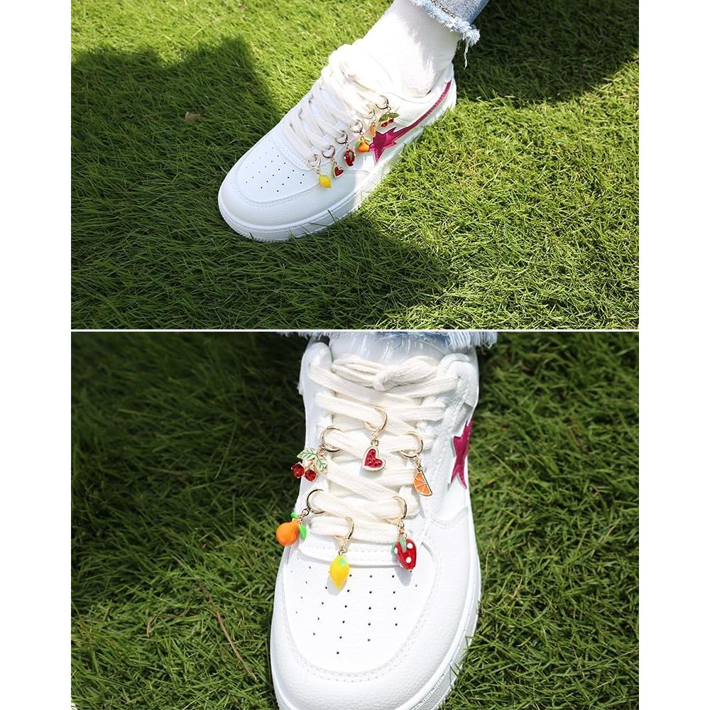 6 Encantos de Frutas para Zapatillas Dorados - Accesorios DIY