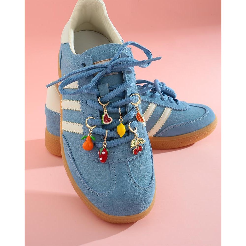 6 Encantos de Frutas para Zapatillas Dorados - Accesorios DIY