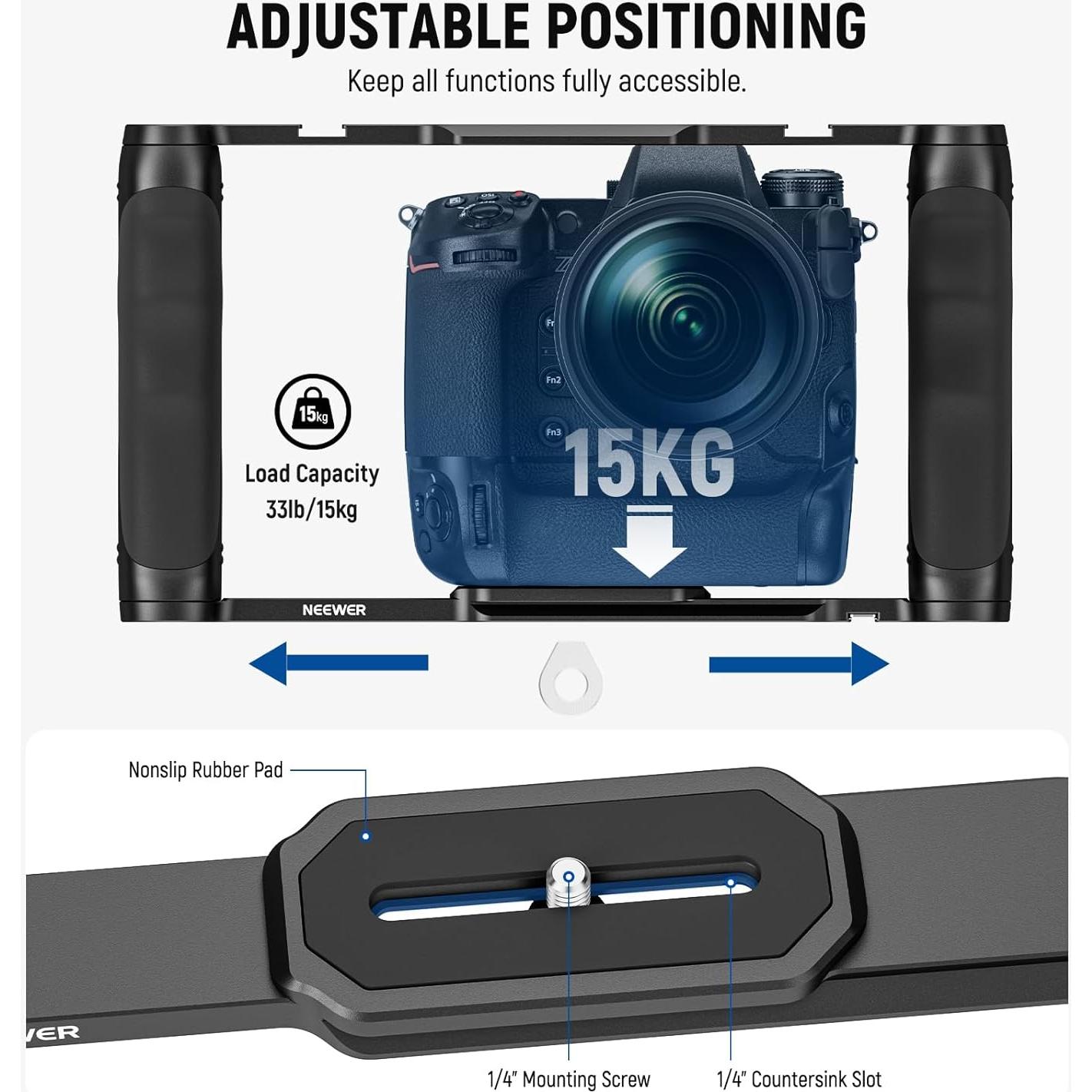Jaula Universal NEEWER CA016T para Cámara con Mango