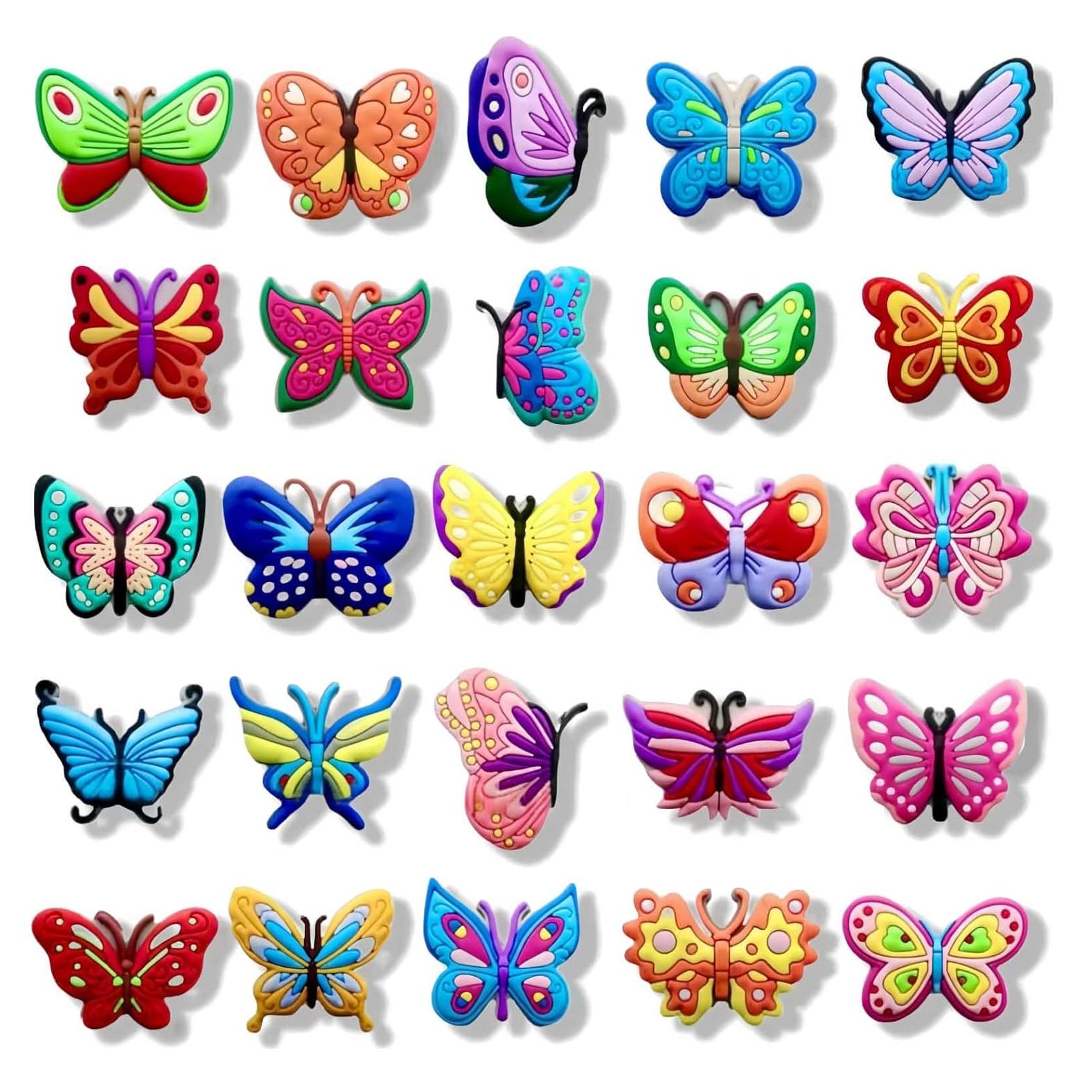 25 Encantos de Zapatos Mariposa y Flores YSLZSYS - Decoración Verano