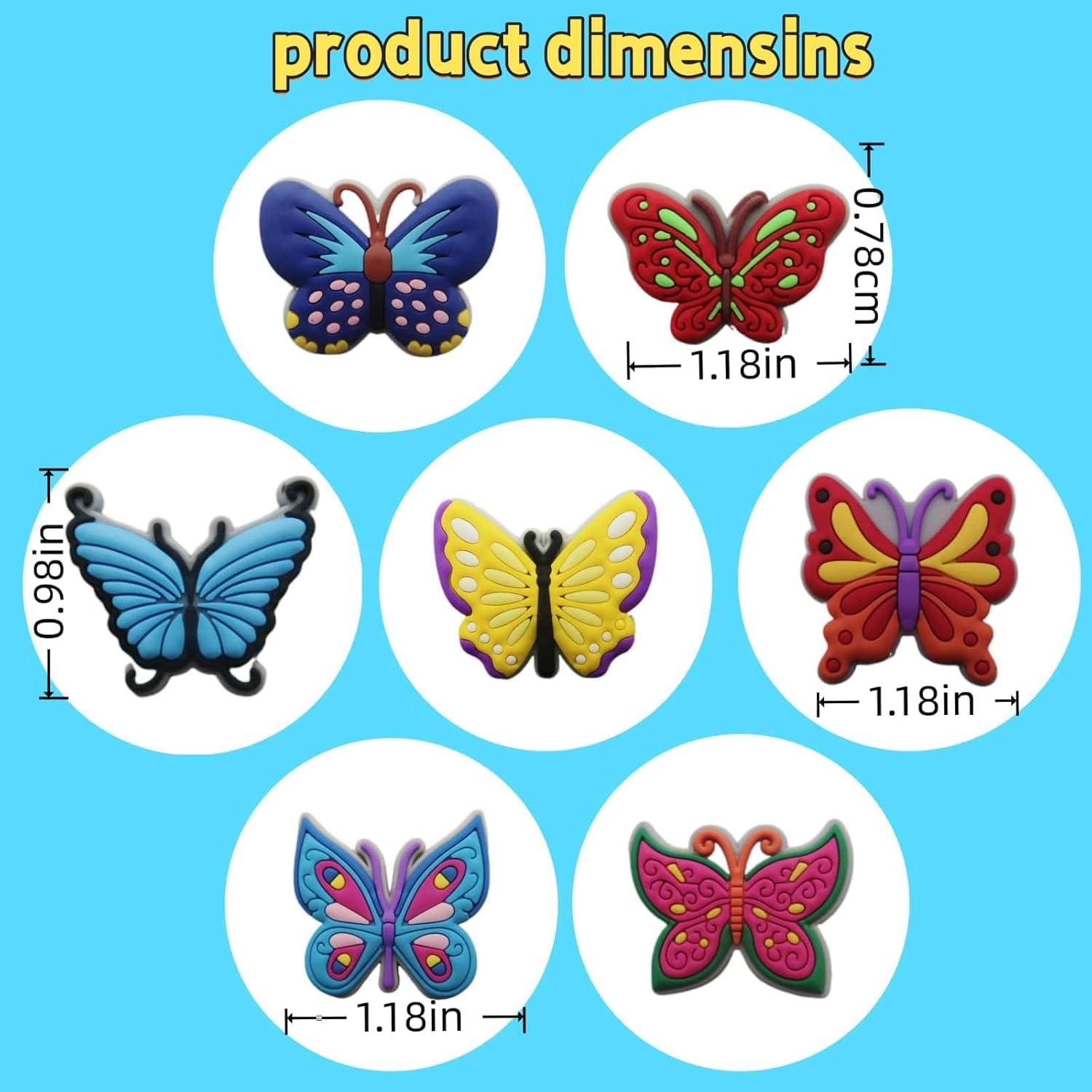 25 Encantos de Zapatos Mariposa y Flores YSLZSYS - Decoración Verano