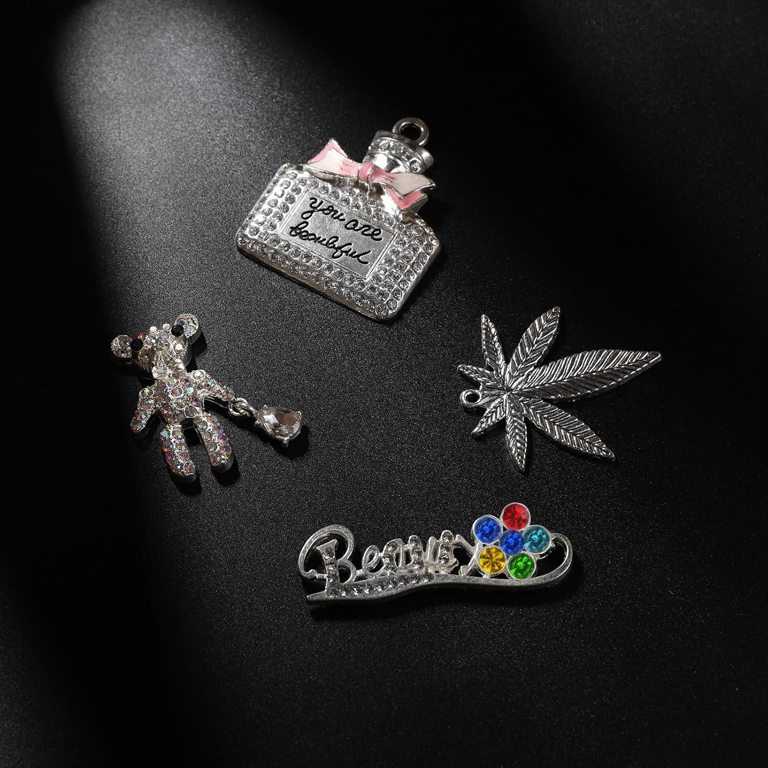 Encantos de Zapatos Brillantes Winee para Mujeres y Niñas - 26 Piezas