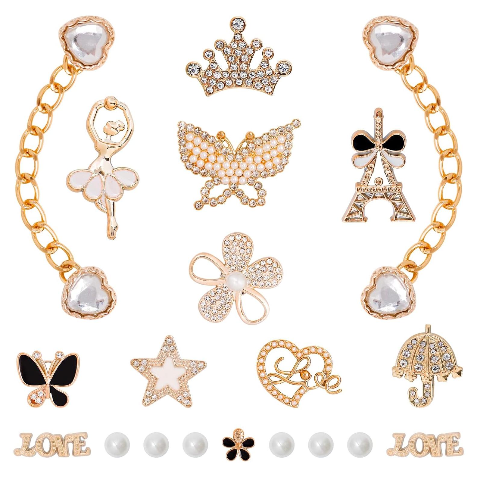 20 Accesorios de Zapatos Brillantes para Mujeres - Rhinestones