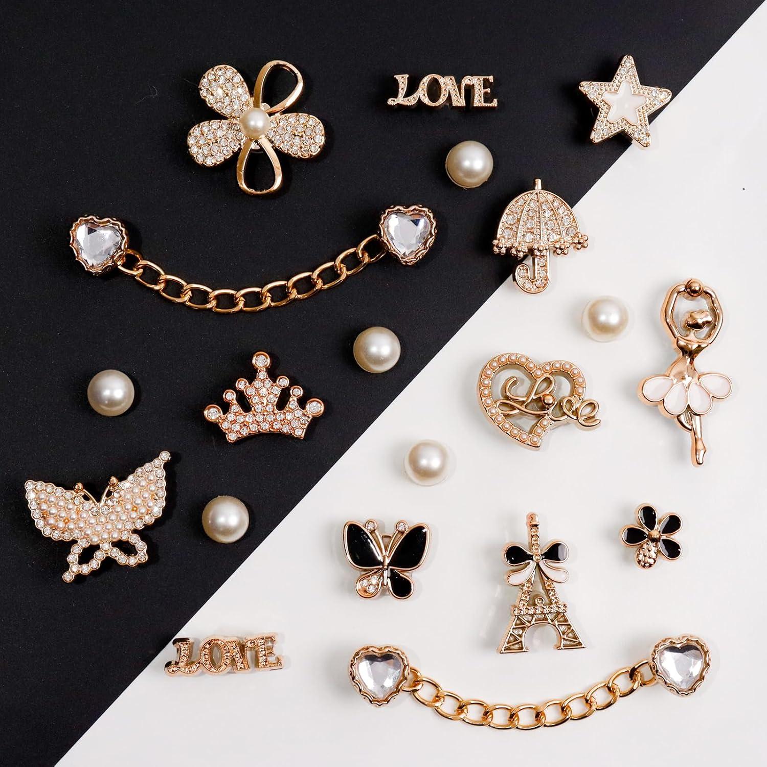 20 Accesorios de Zapatos Brillantes para Mujeres - Rhinestones