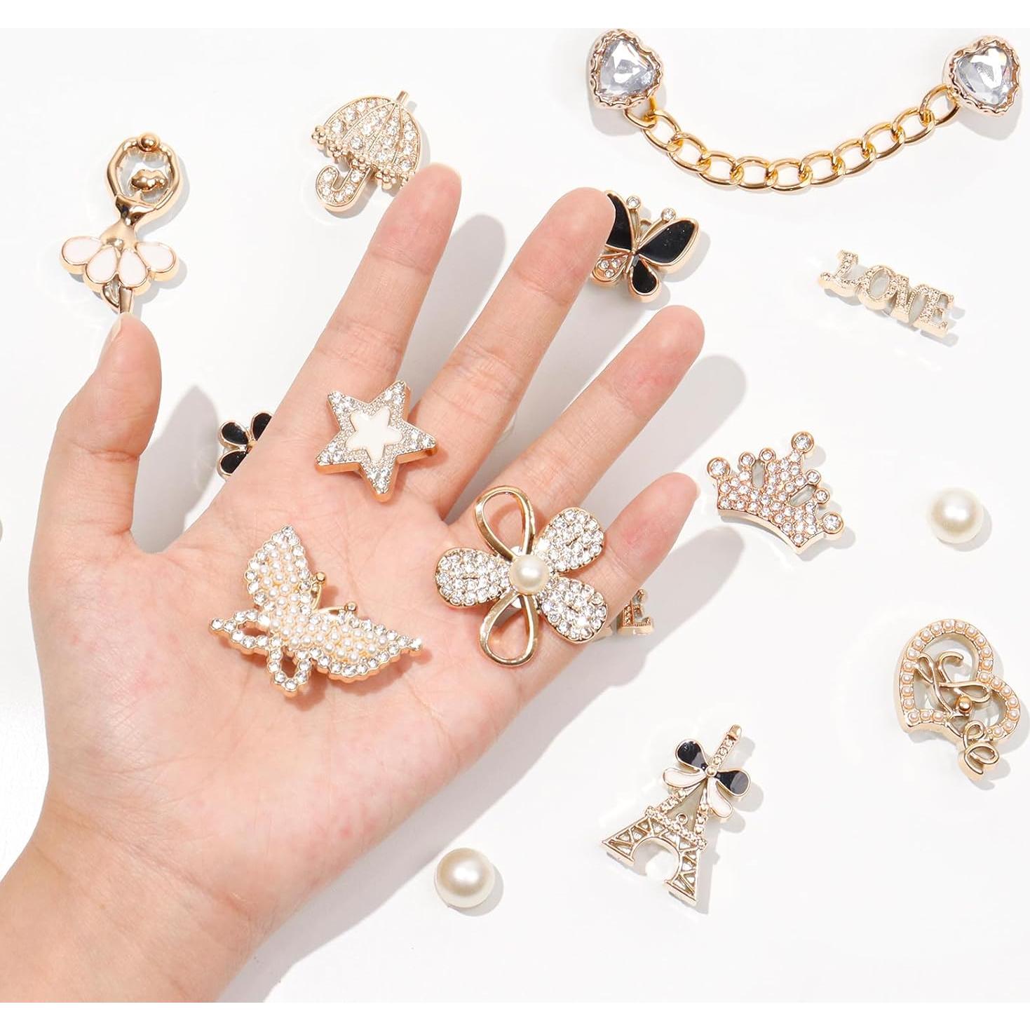 20 Accesorios de Zapatos Brillantes para Mujeres - Rhinestones