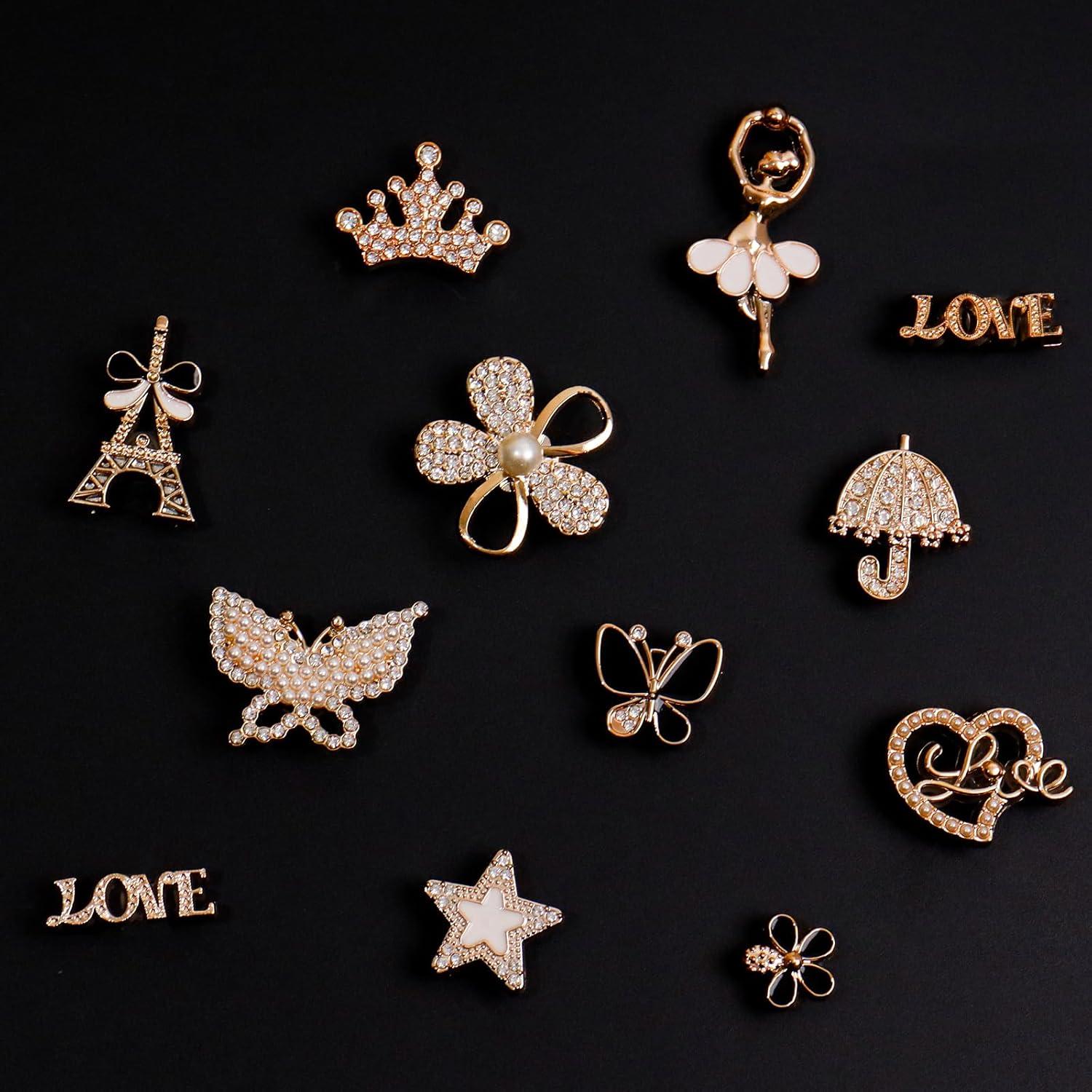 20 Accesorios de Zapatos Brillantes para Mujeres - Rhinestones