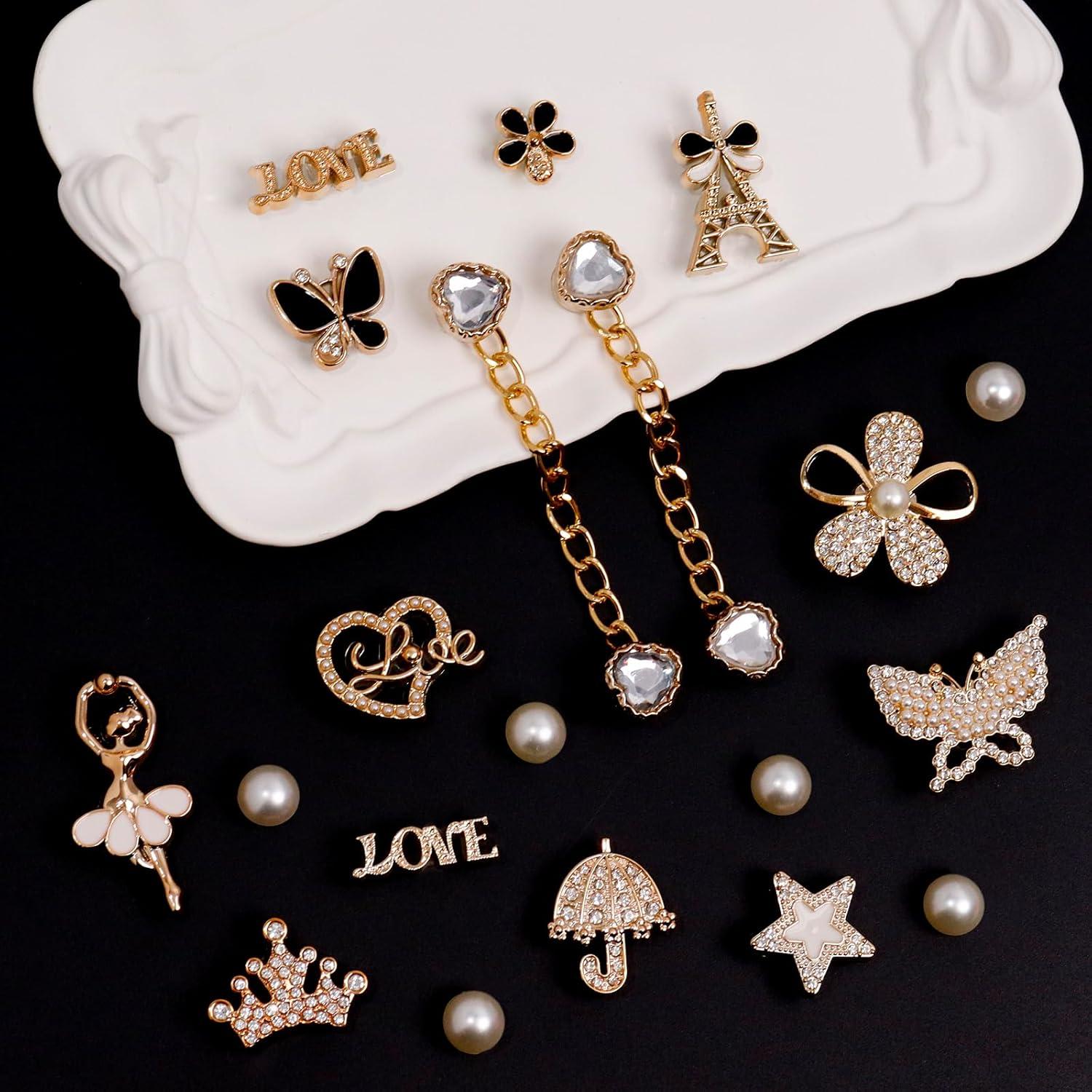 20 Accesorios de Zapatos Brillantes para Mujeres - Rhinestones