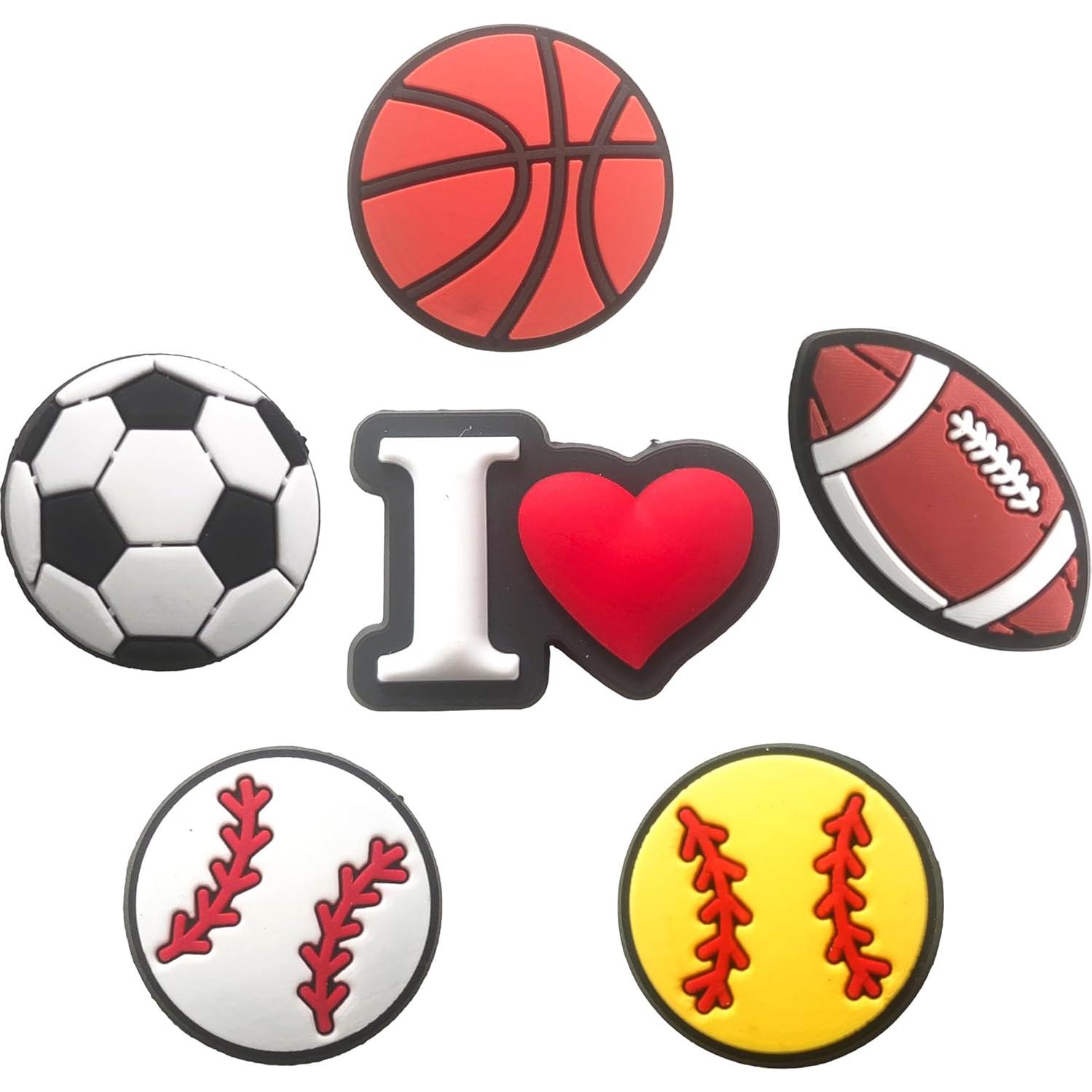 Paquete de 36 Encantos para Zapatos Deportivos - PVC Premium