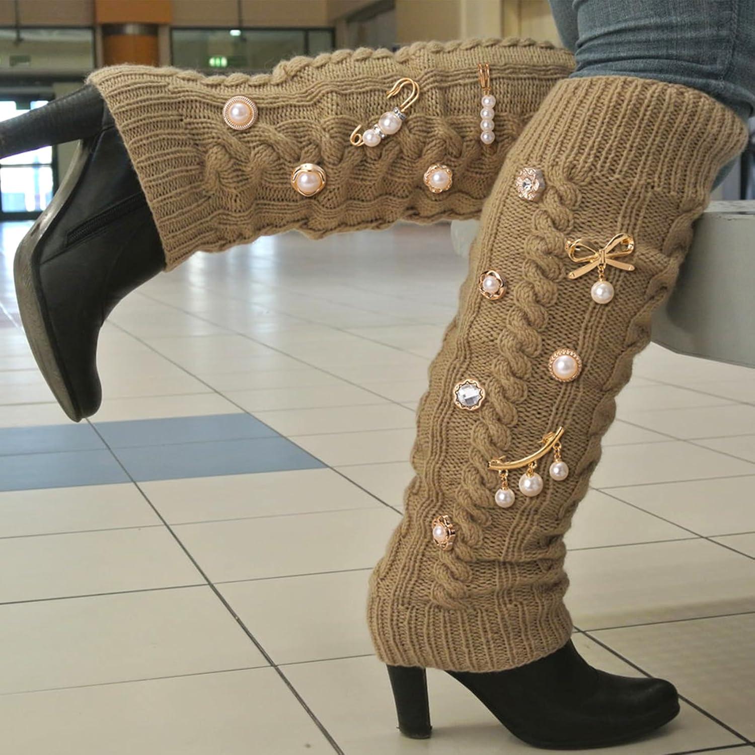 12 Alfileres de Seguridad Decorativos CustomyLife - Perlas y Lentejuelas