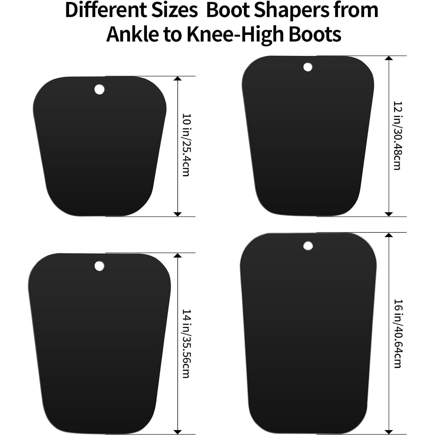 Formadores de Botas Negros 25.4 cm - 4 Paquetes para Mujeres y Hombres