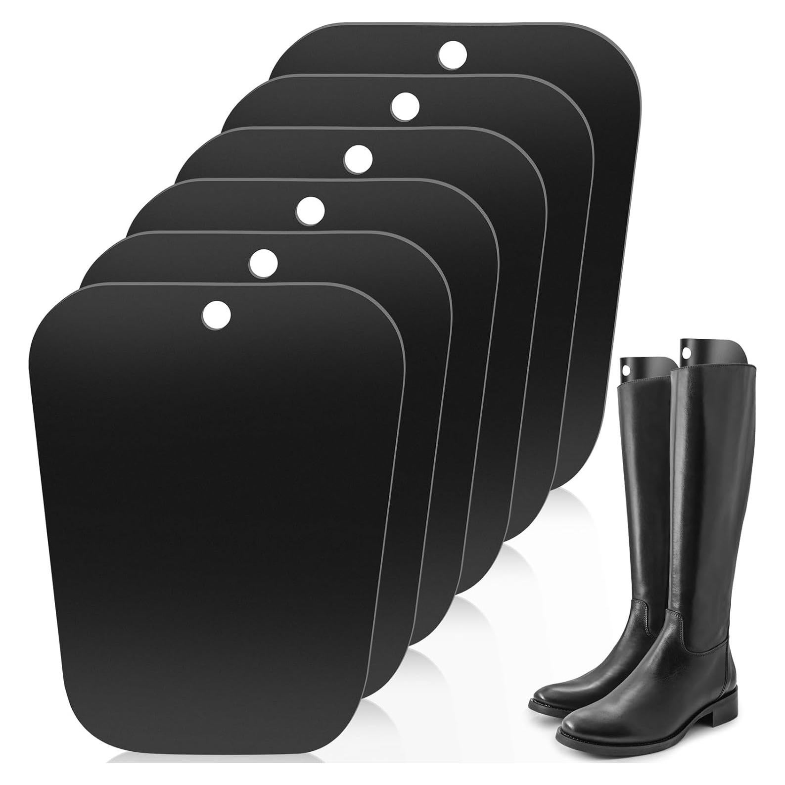 6 Formadores de Botas Reutilizables 30.5 cm Negro PP