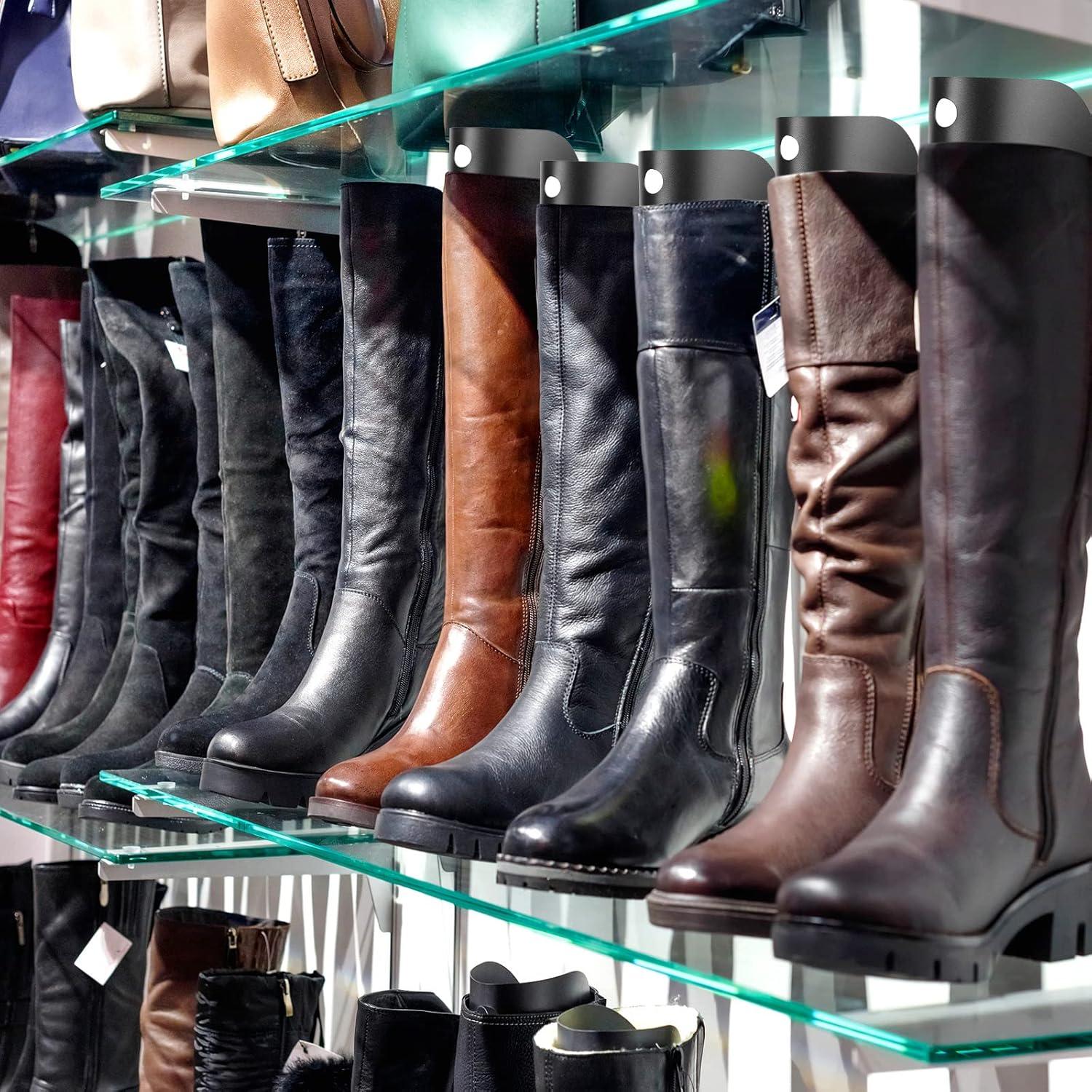 6 Formadores de Botas Reutilizables 30.5 cm Negro PP