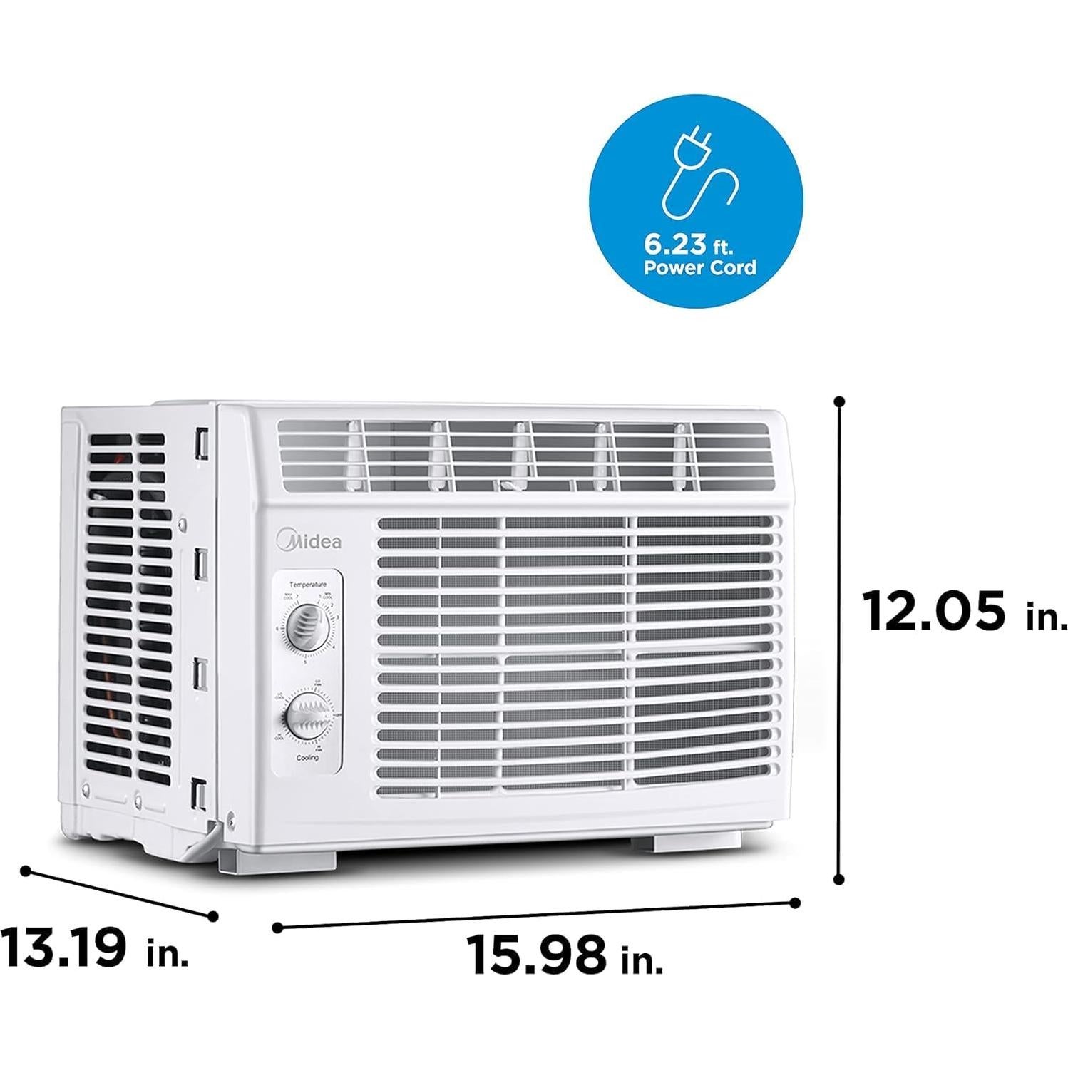 Aire Acondicionado de Ventana Midea 5,000 BTU - Enfría 13.94 m²