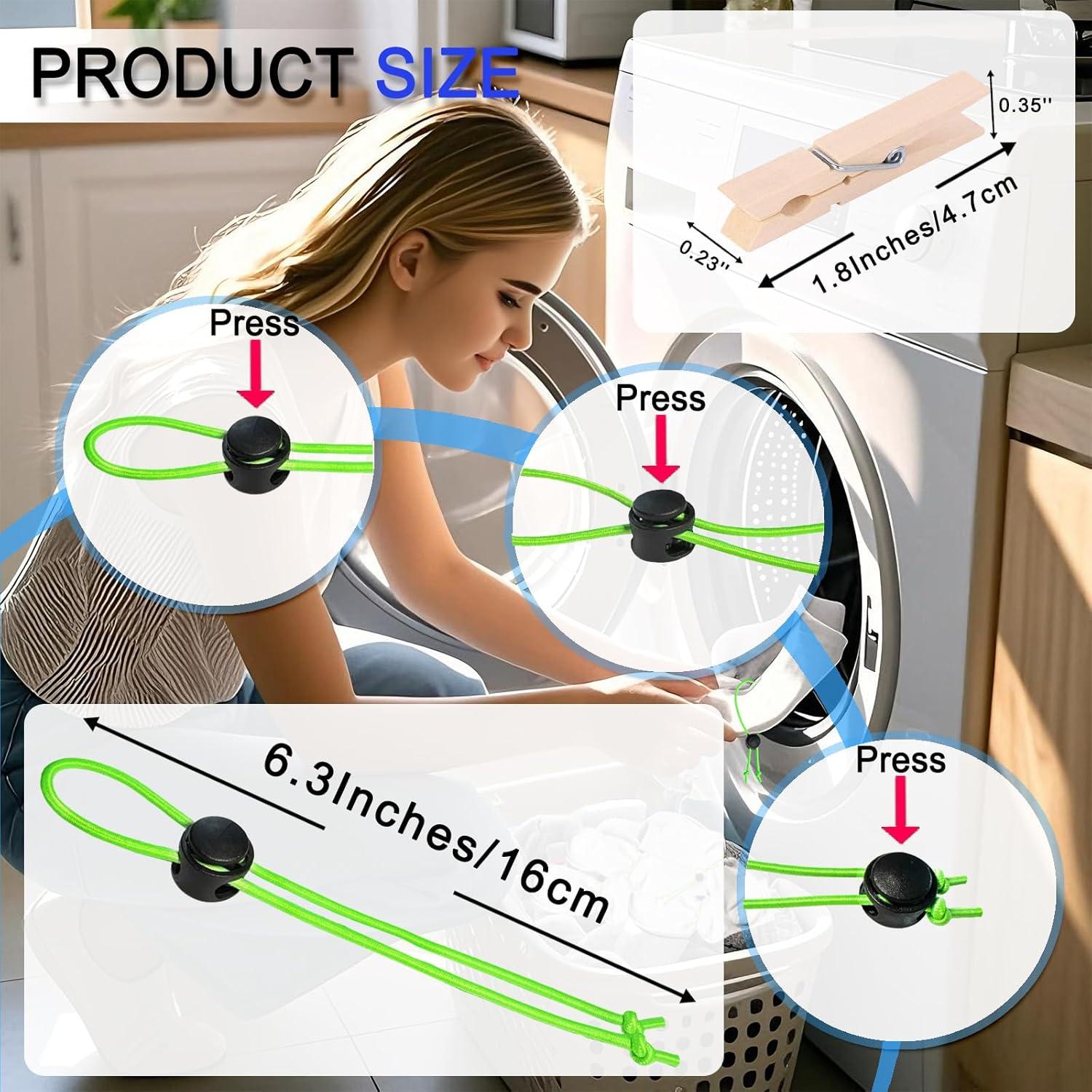 Juego de Clips para Calcetines de Lavandería JQLMLXLV 35 Pcs