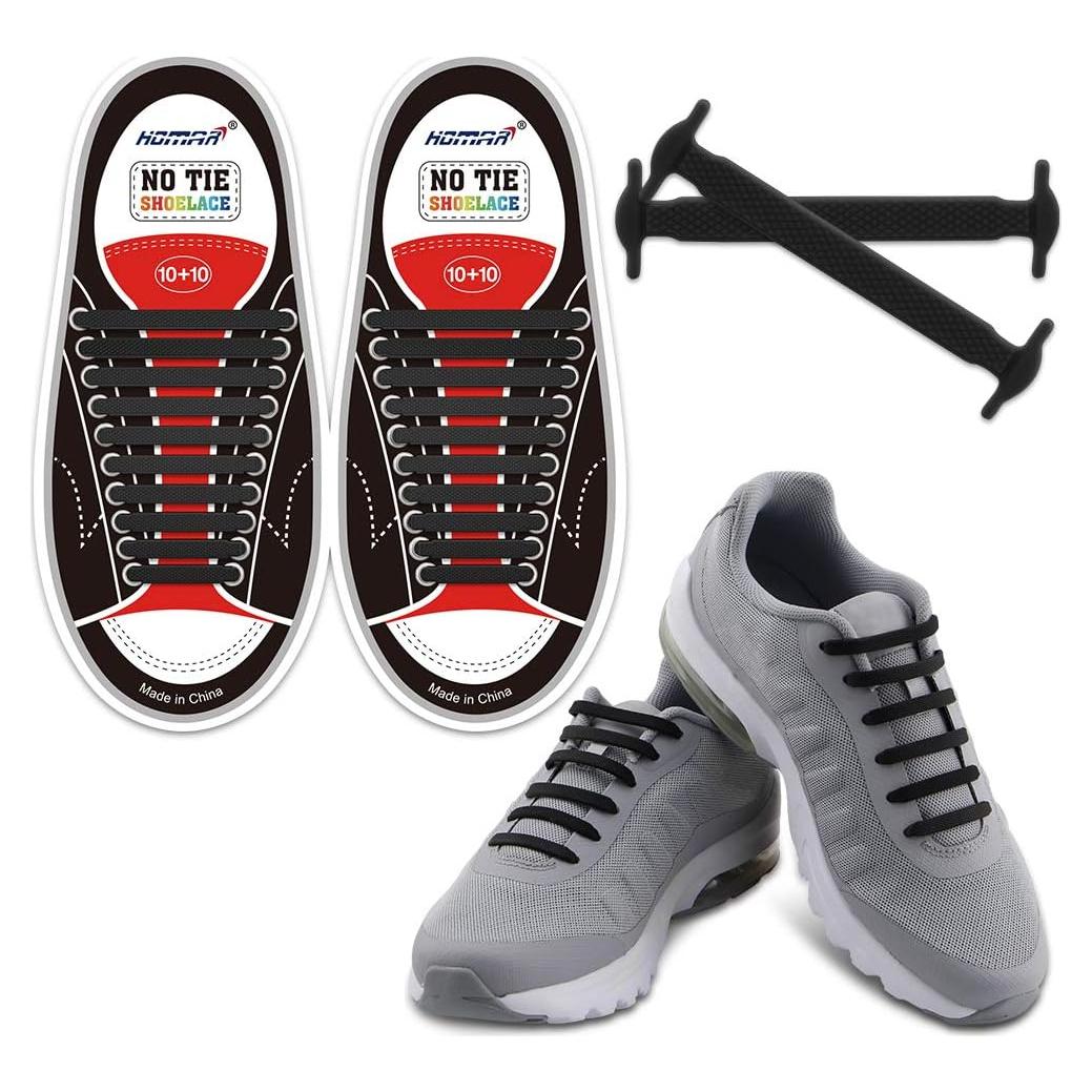 Cintas de Zapatos Sin Atar HOMAR de Silicona Elástica - 20 Piezas