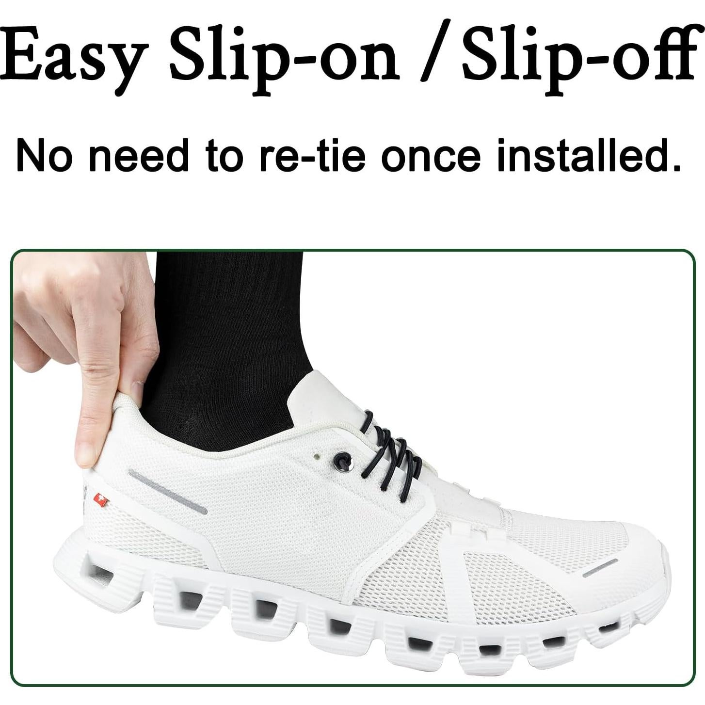 Cordoneras Elásticas Endoto 55.88cm para ON Cloud 5 y 6