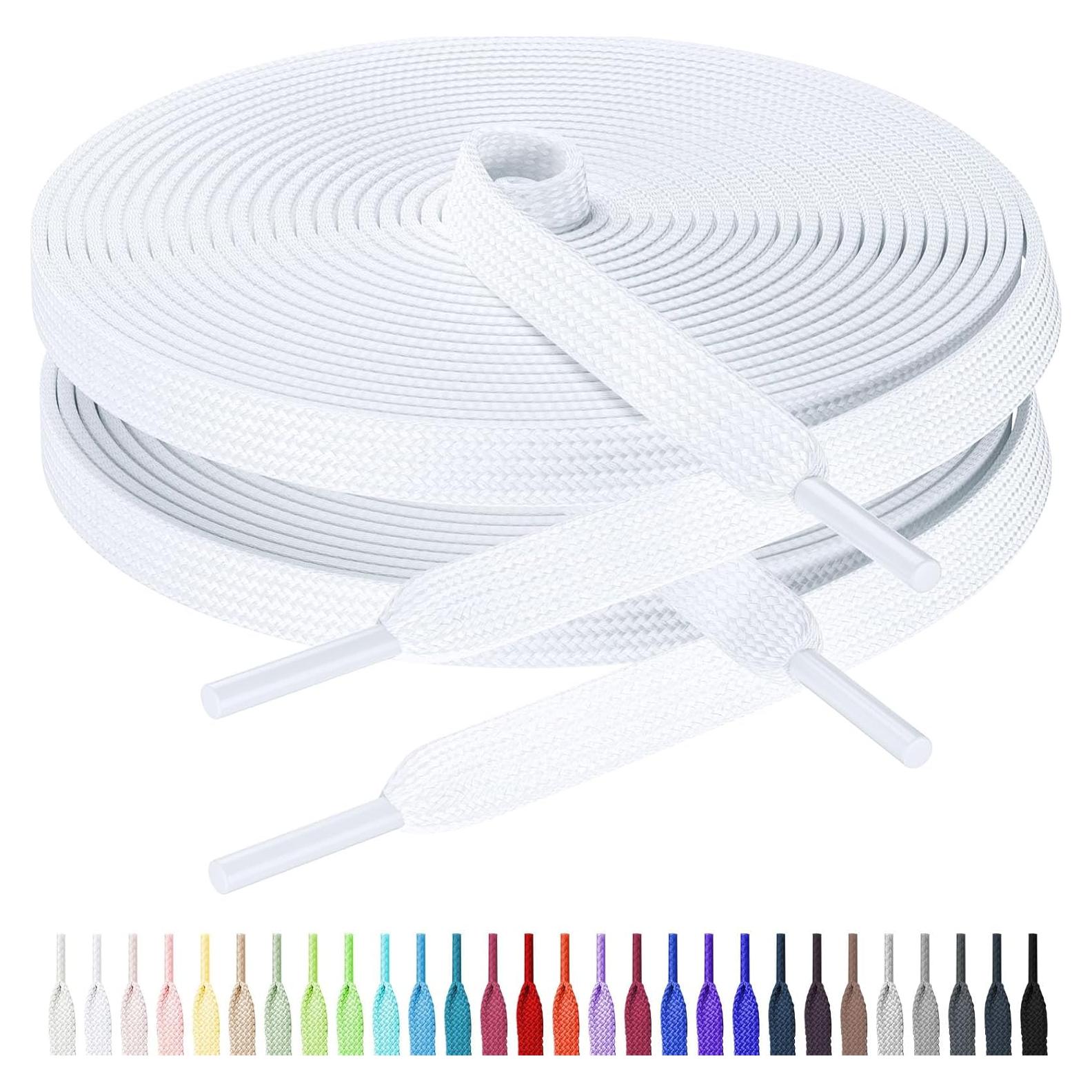 Cintas Planas para Zapatillas 2 Pares 137cm Poliéster 27 Colores