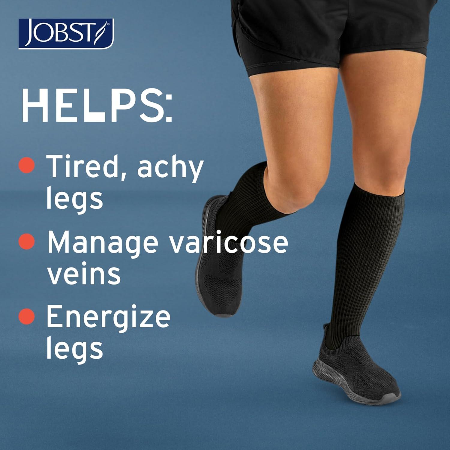 Calcetines de Compresión JOBST Activa 15-20 mmHg Negro Mediano